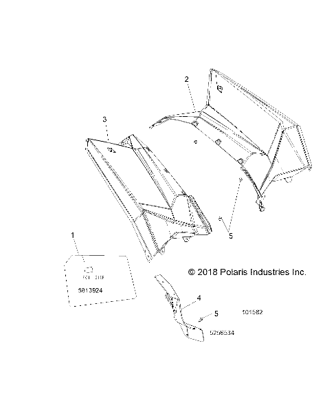 Part Number : 5439727-177 CAB REAR LFT BLK METALLIC SCRA