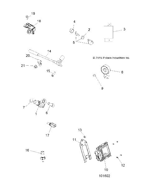 Foto diagrama Polaris que contem a peça 4013043