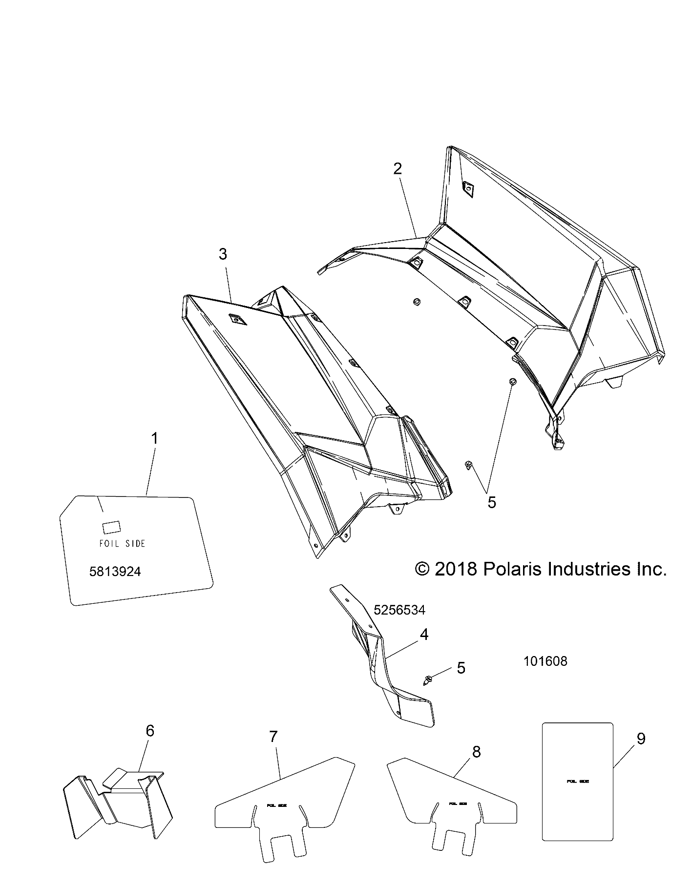 Part Number : 5439706-632 CAB REAR RHT TTNM MET SCRAMBLE