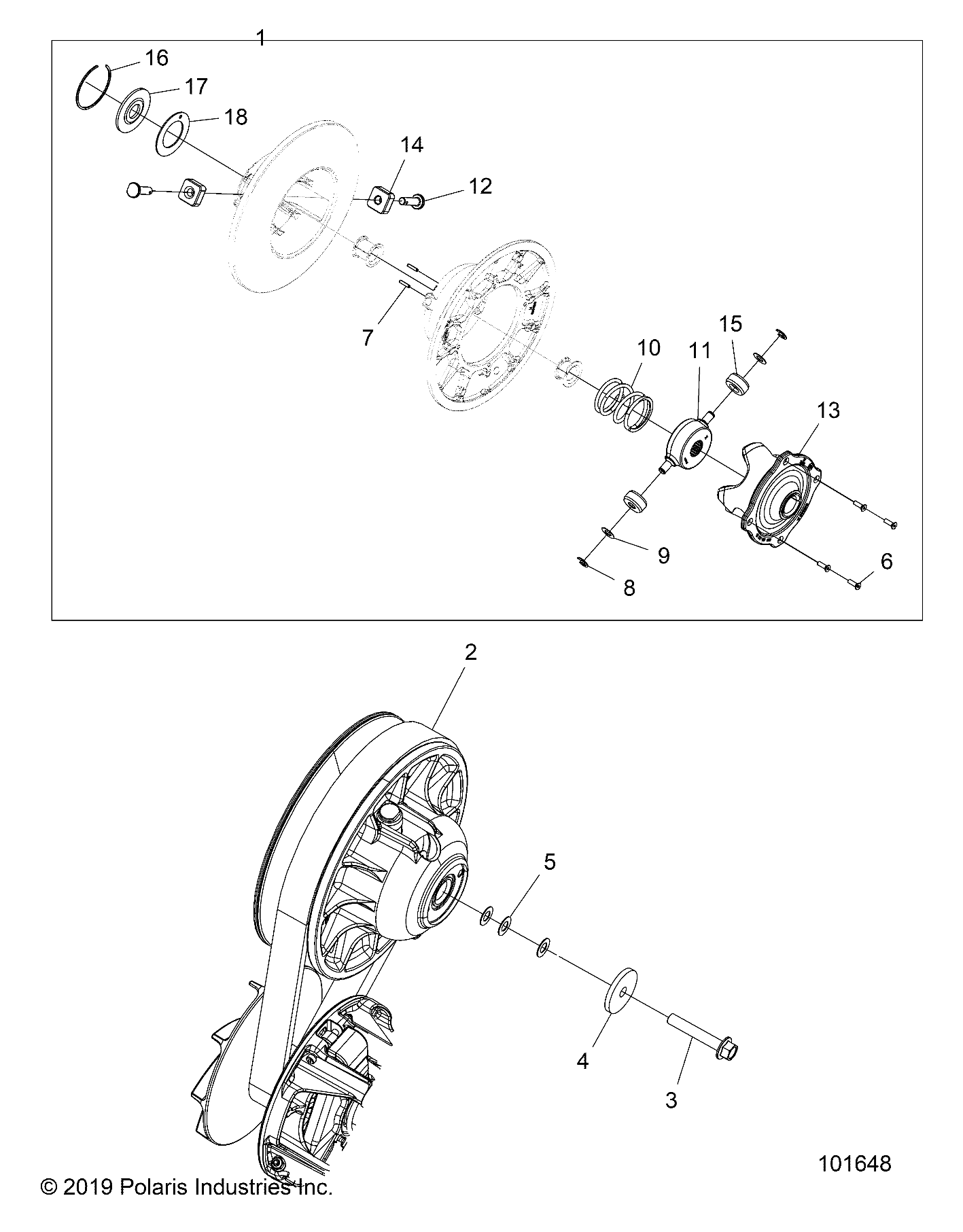 Part Number : 1323670 DRIVEN CLUTCH