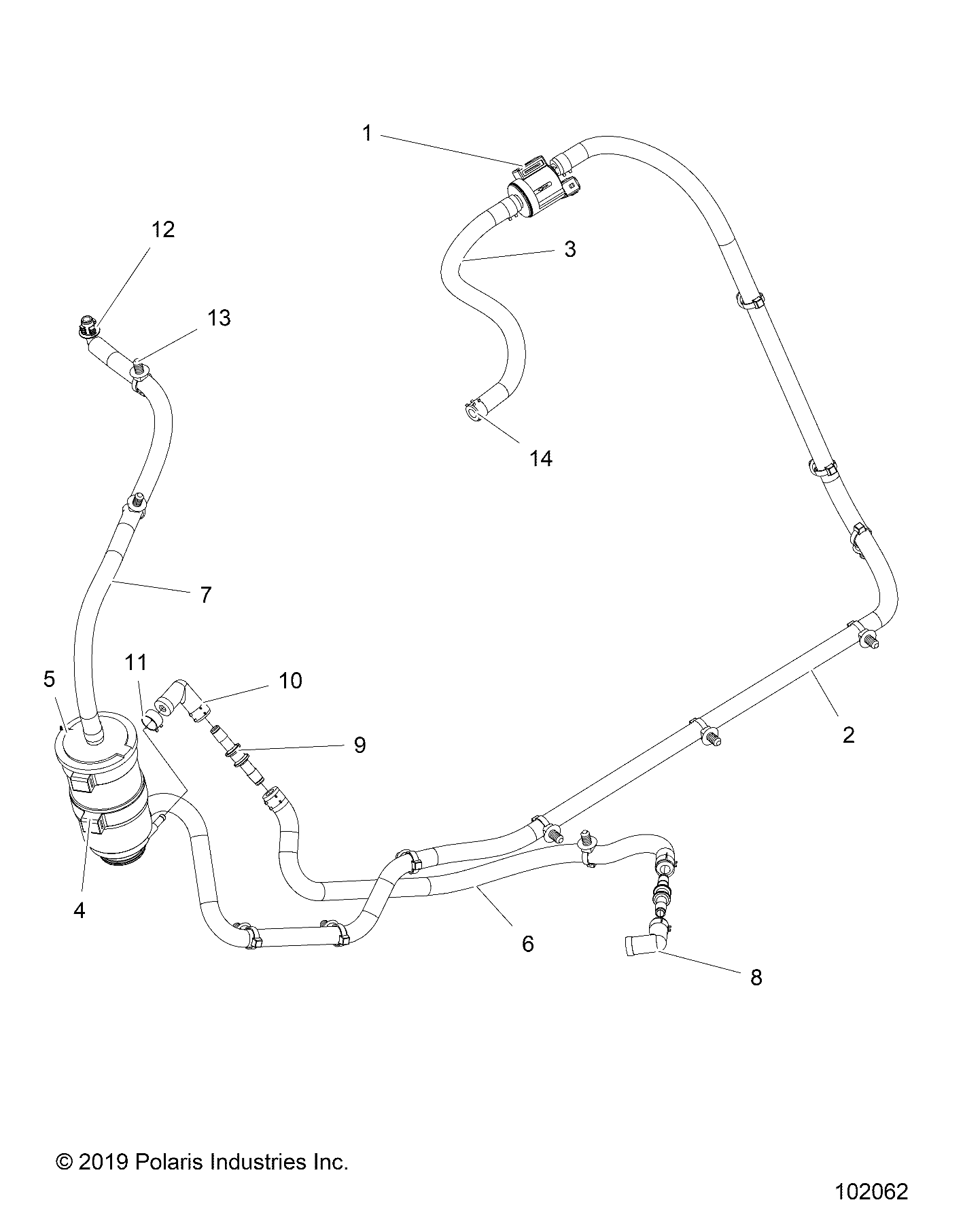 Part Number : 2522159 ASM-VENT CANISTER TO FRAME MZ