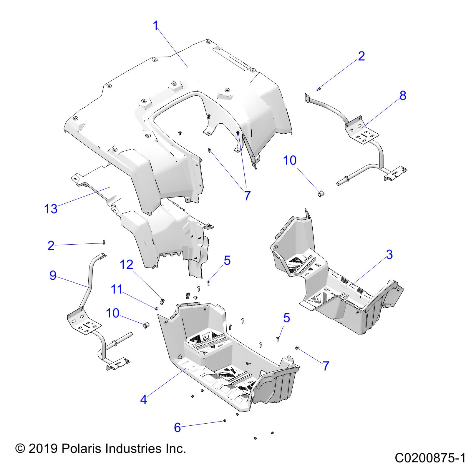 Part Number : 5456654-689 CAB-REAR SPMN BASIC TRIMMED VB