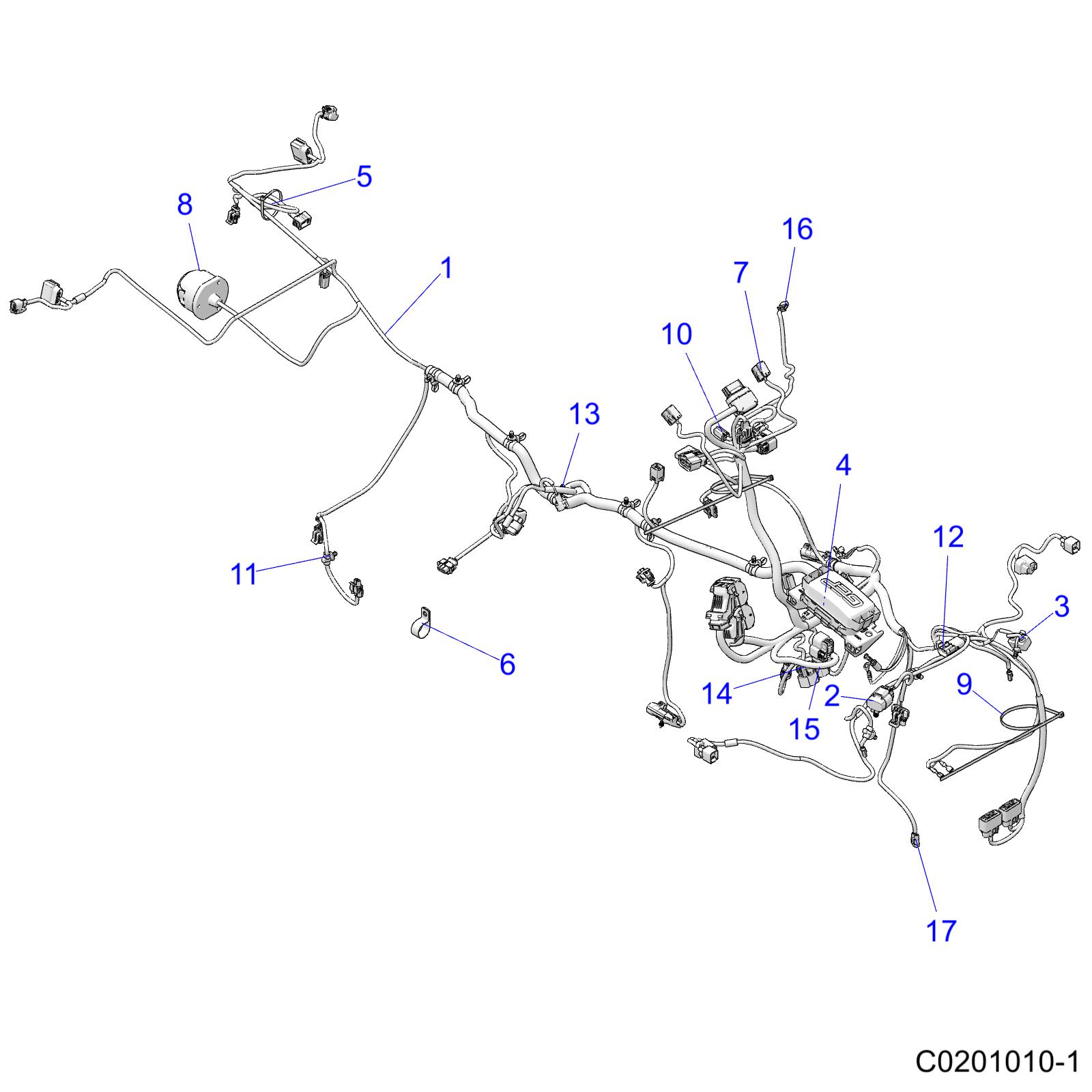 Part Number : 2415254 HARNESS-MAIN SPM570 AGRI PRO