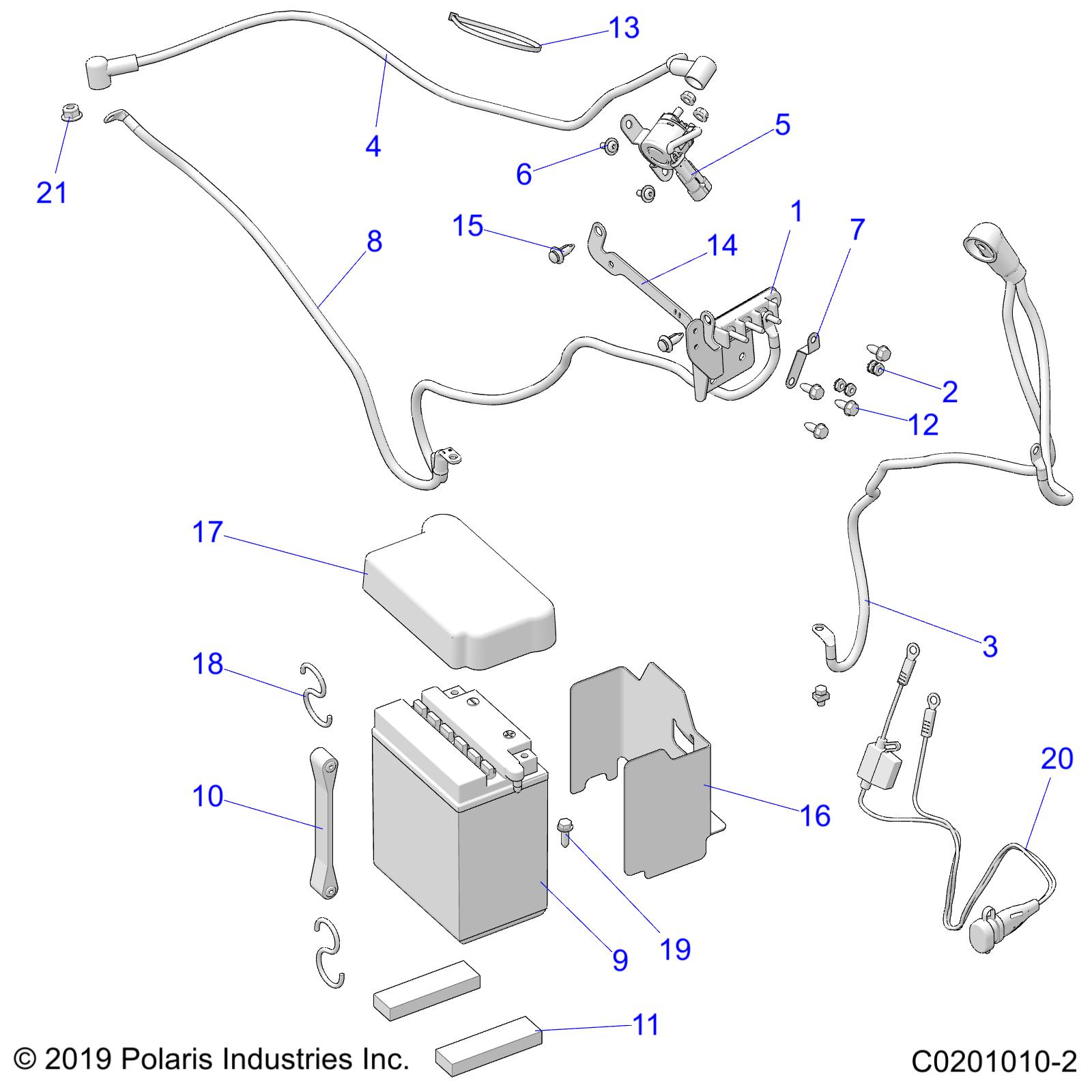 Part Number : 4014936 CABLE-BATT 6GA BK BAT/START/TB