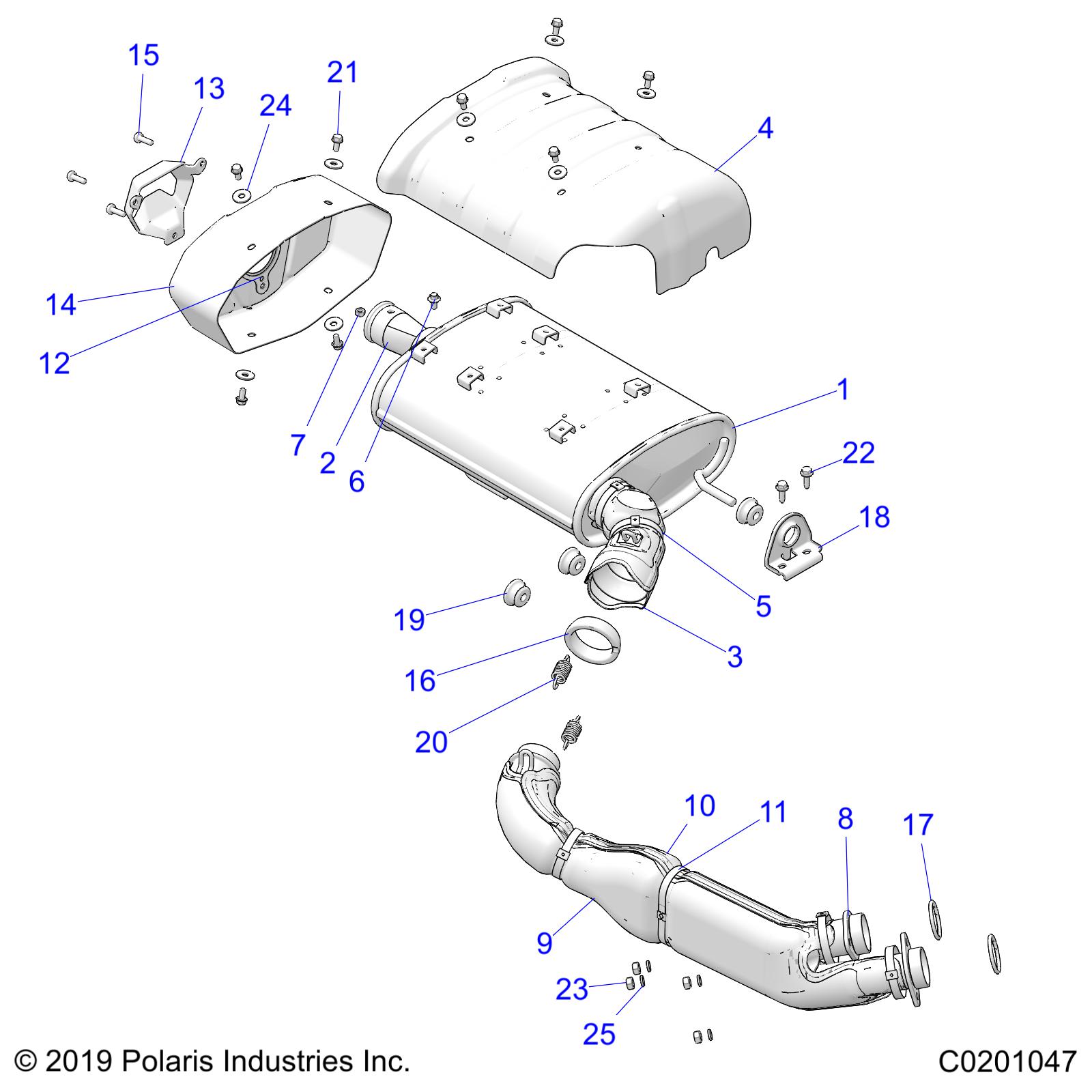 Foto diagrama Polaris que contem a peça 5415785