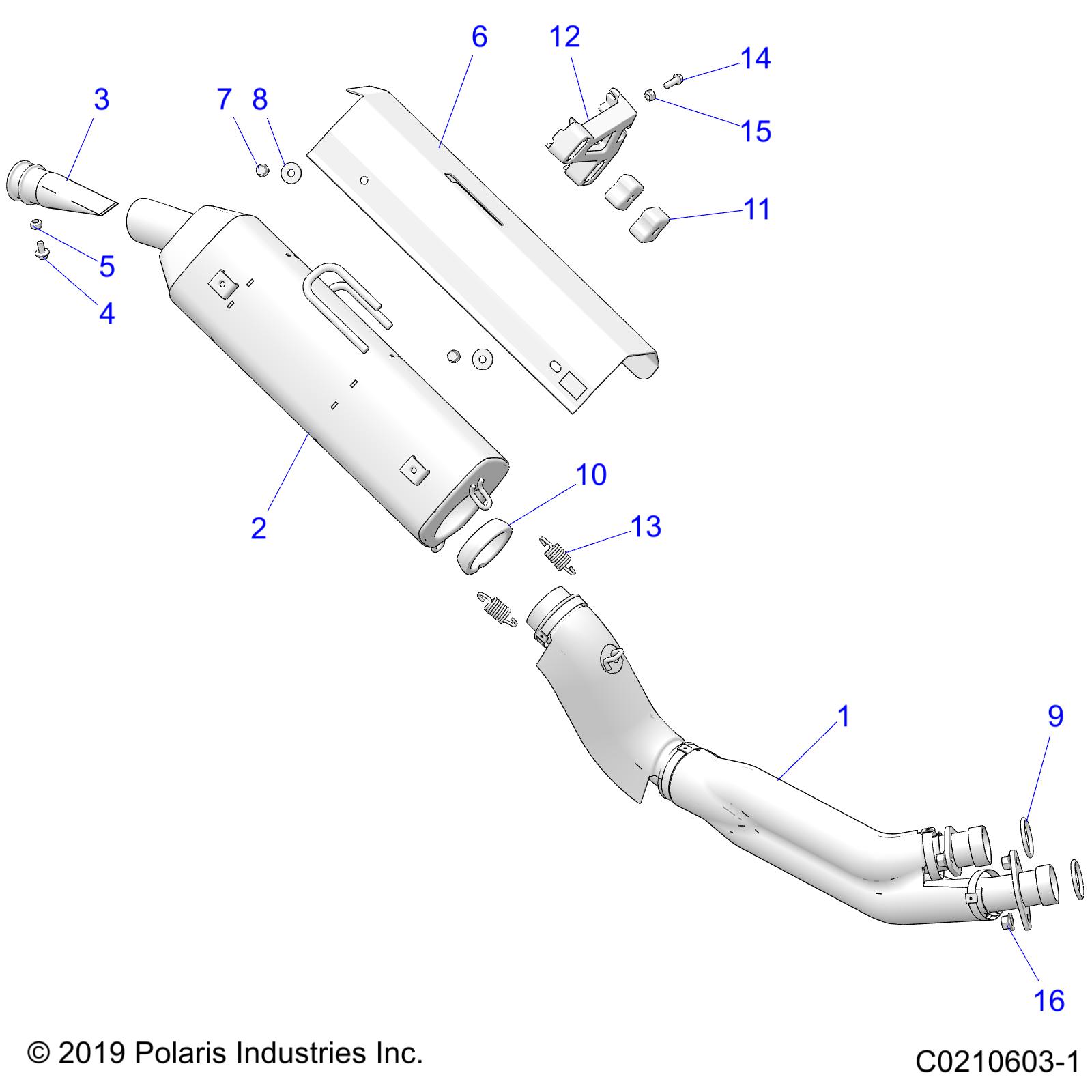 Part Number : 5257321 HEAT SHIELD EXHAUST SILENCER