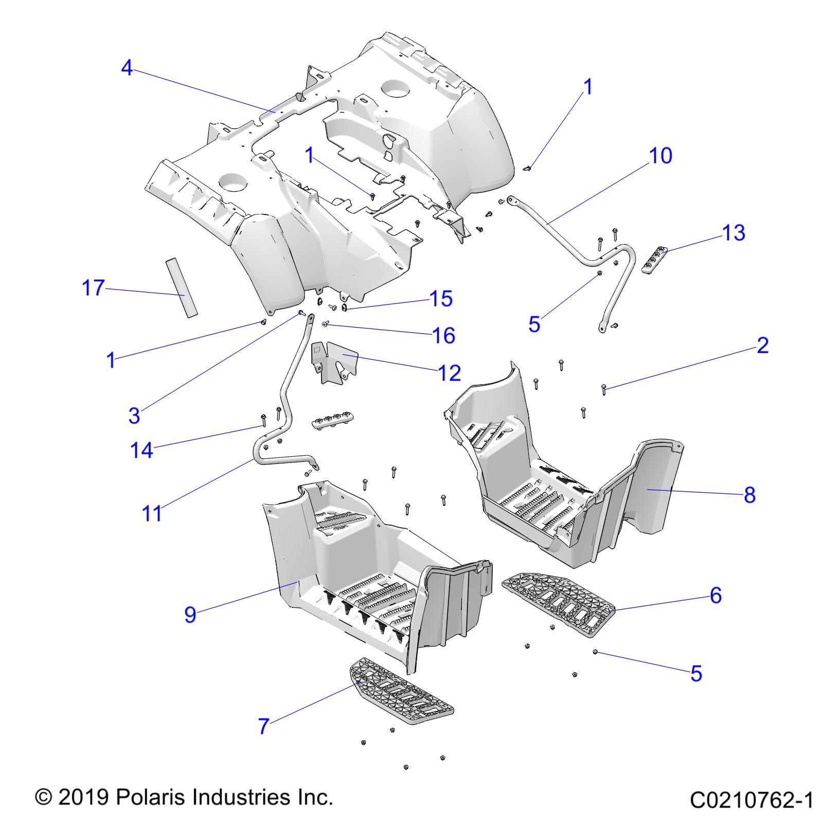 Foto diagrama Polaris que contem a peça 5814113