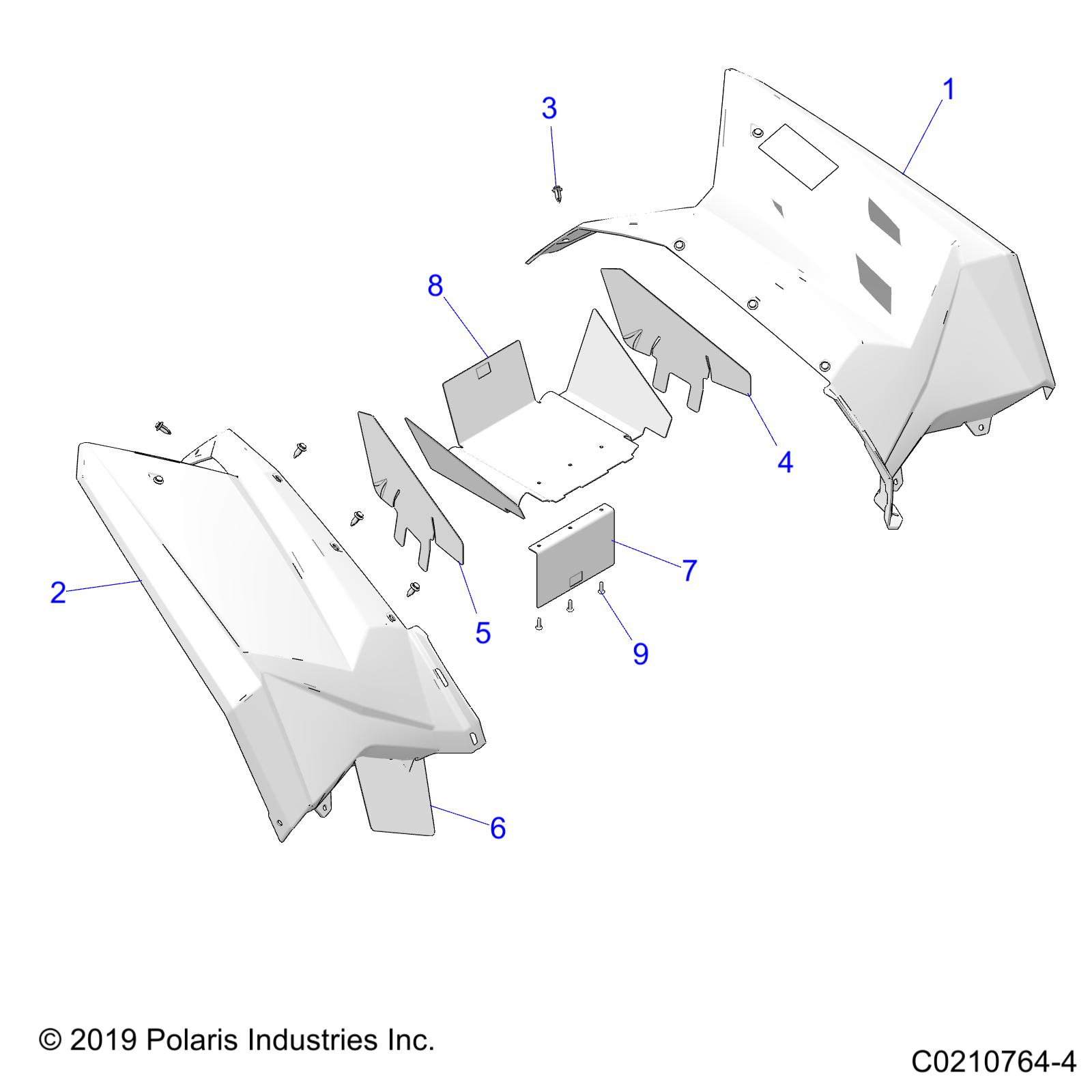 Part Number : 2209380 K-CAB-RR SCR 3PC BLK PRL