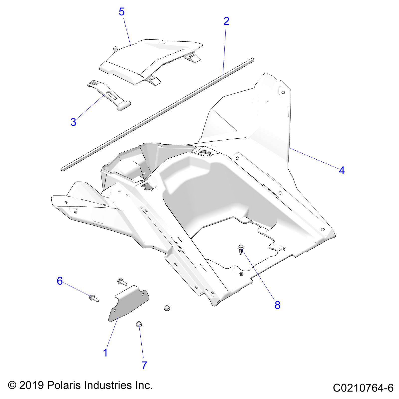 Part Number : 2635465 ASM-BOX STORAGE REAR