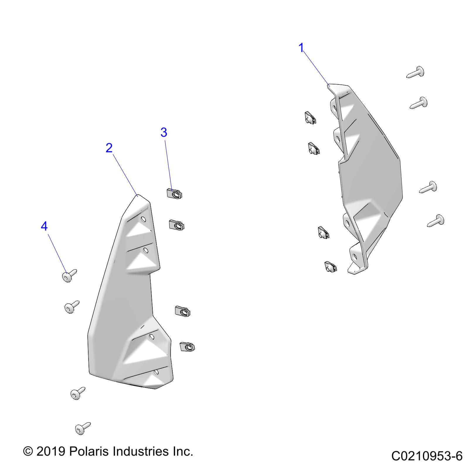 Foto diagrama Polaris que contem a peça 5455524-070