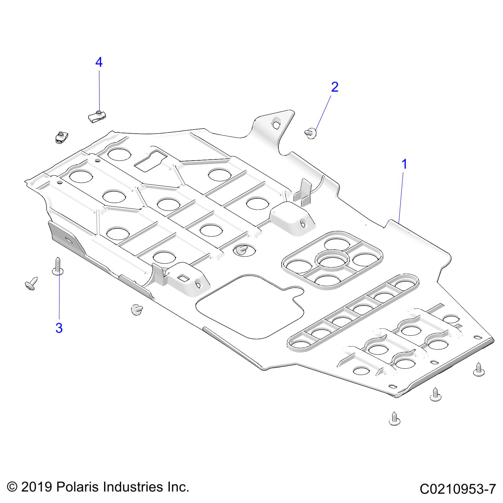 Part Number : 5456303-070 PLATE-SKID MODIFIED BLK