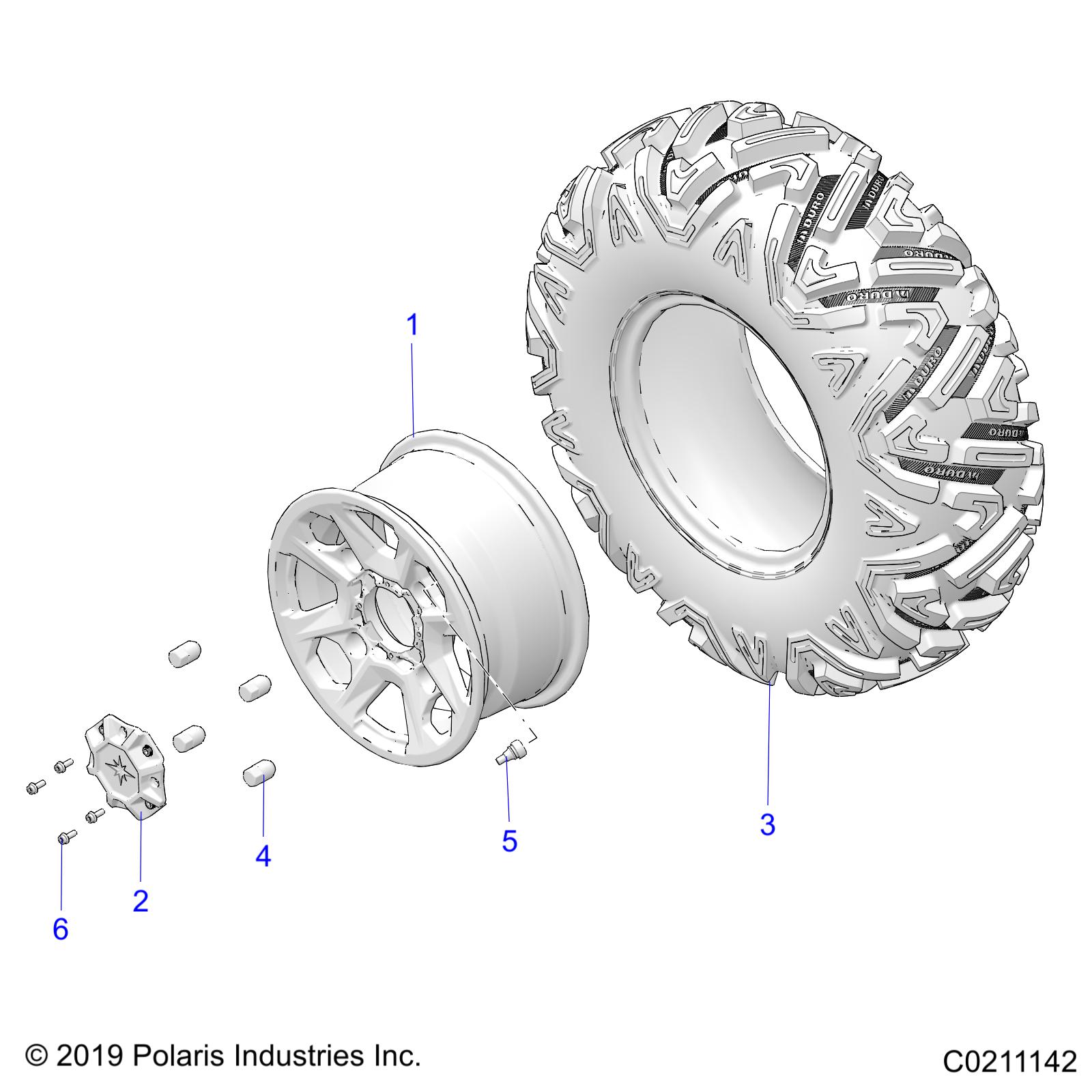 Part Number : 5417367 TIRE 27X9-12 DURO E-MARK