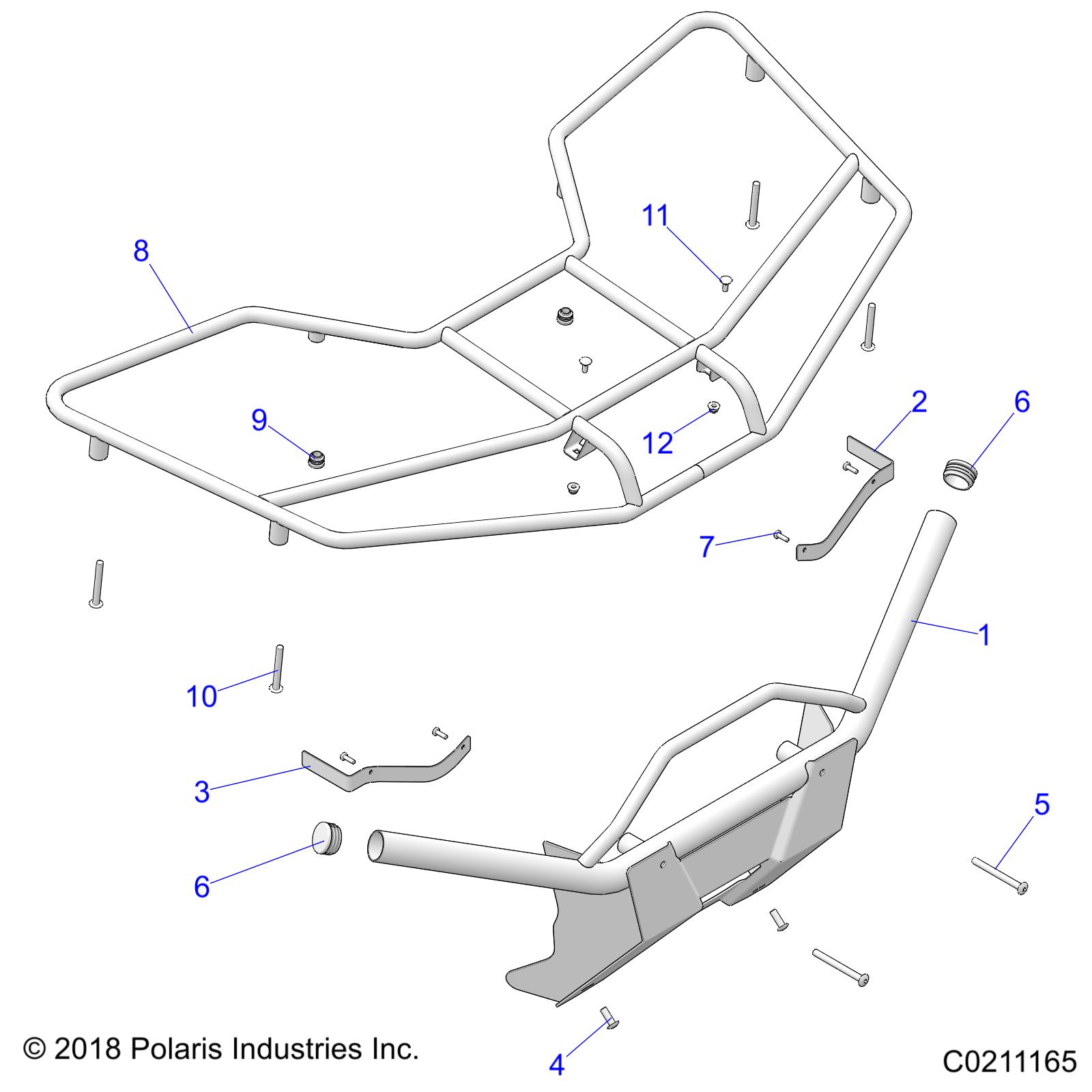 Foto diagrama Polaris que contem a peça 7518216