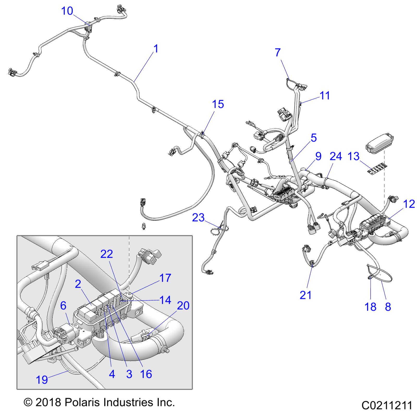 Part Number : 2415157 HARNESS-MAIN SPXP ETC