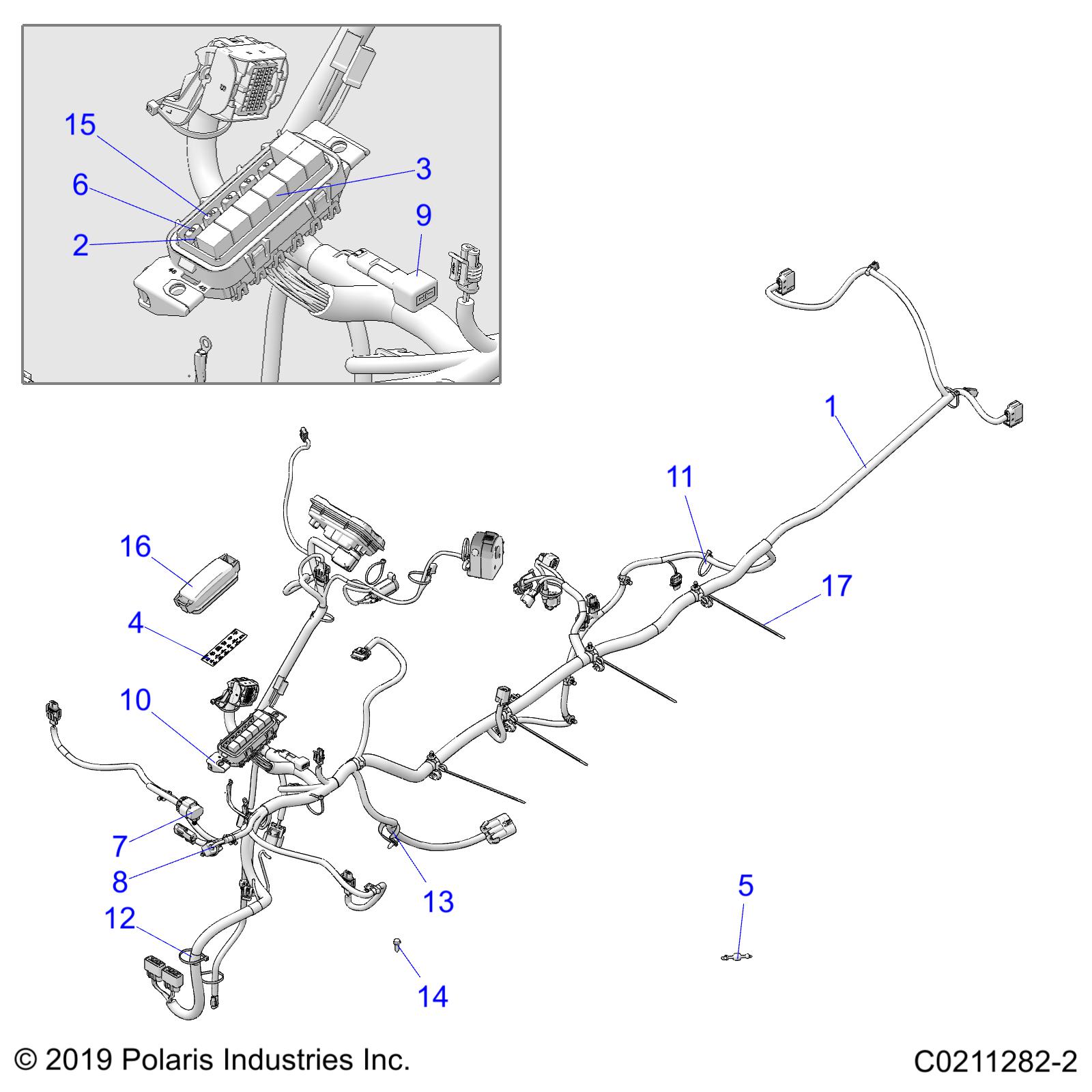 Part Number : 2415050 HARNESS-MAIN SPMN 570 TRG EVAP