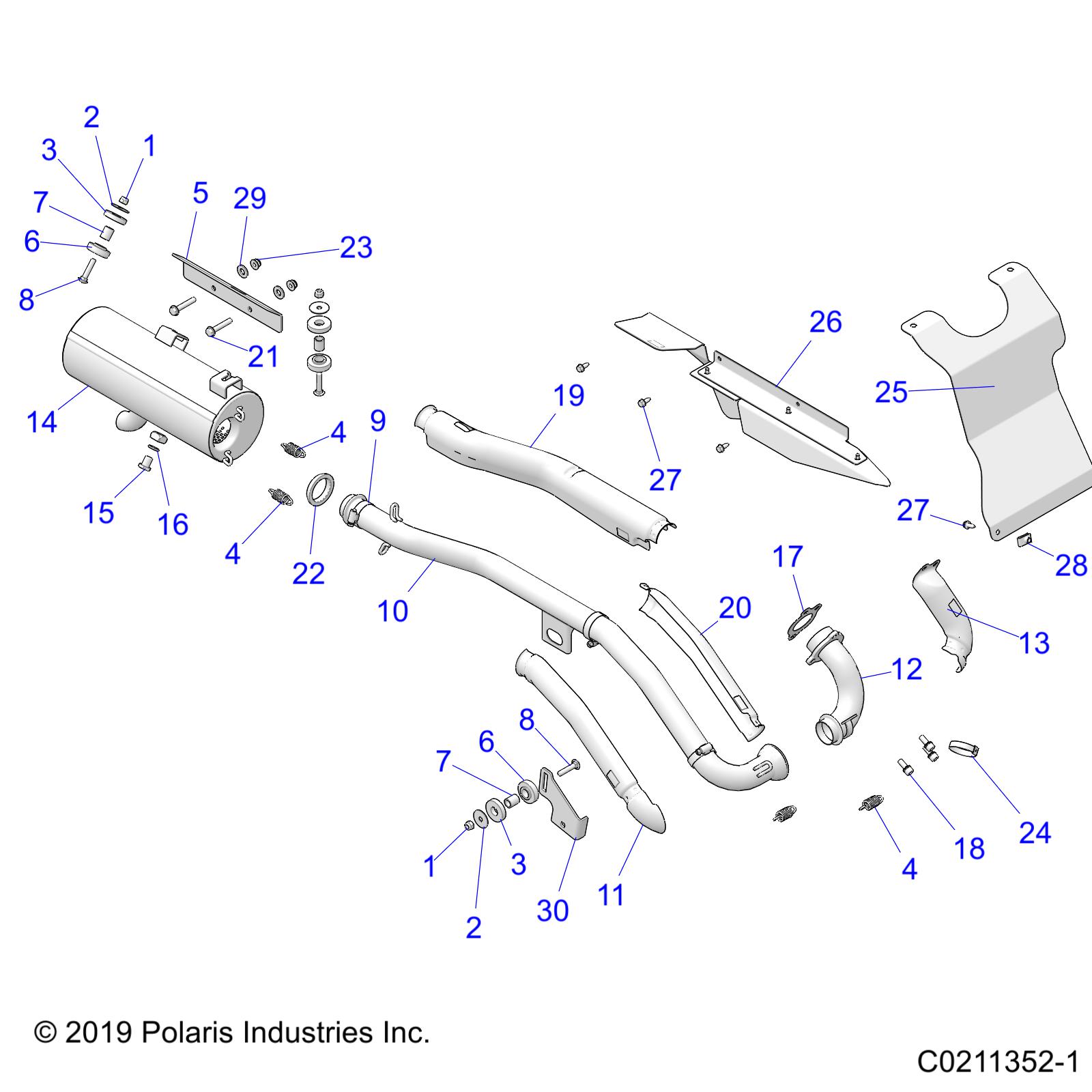 Foto diagrama Polaris que contem a peça 5263226