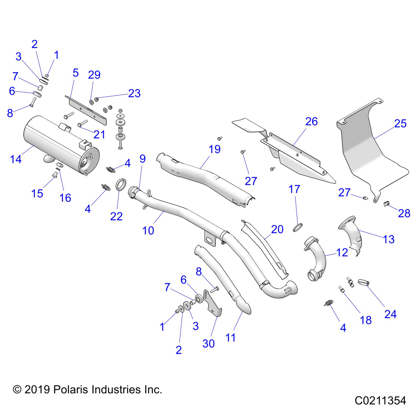 Foto diagrama Polaris que contem a peça 5263678
