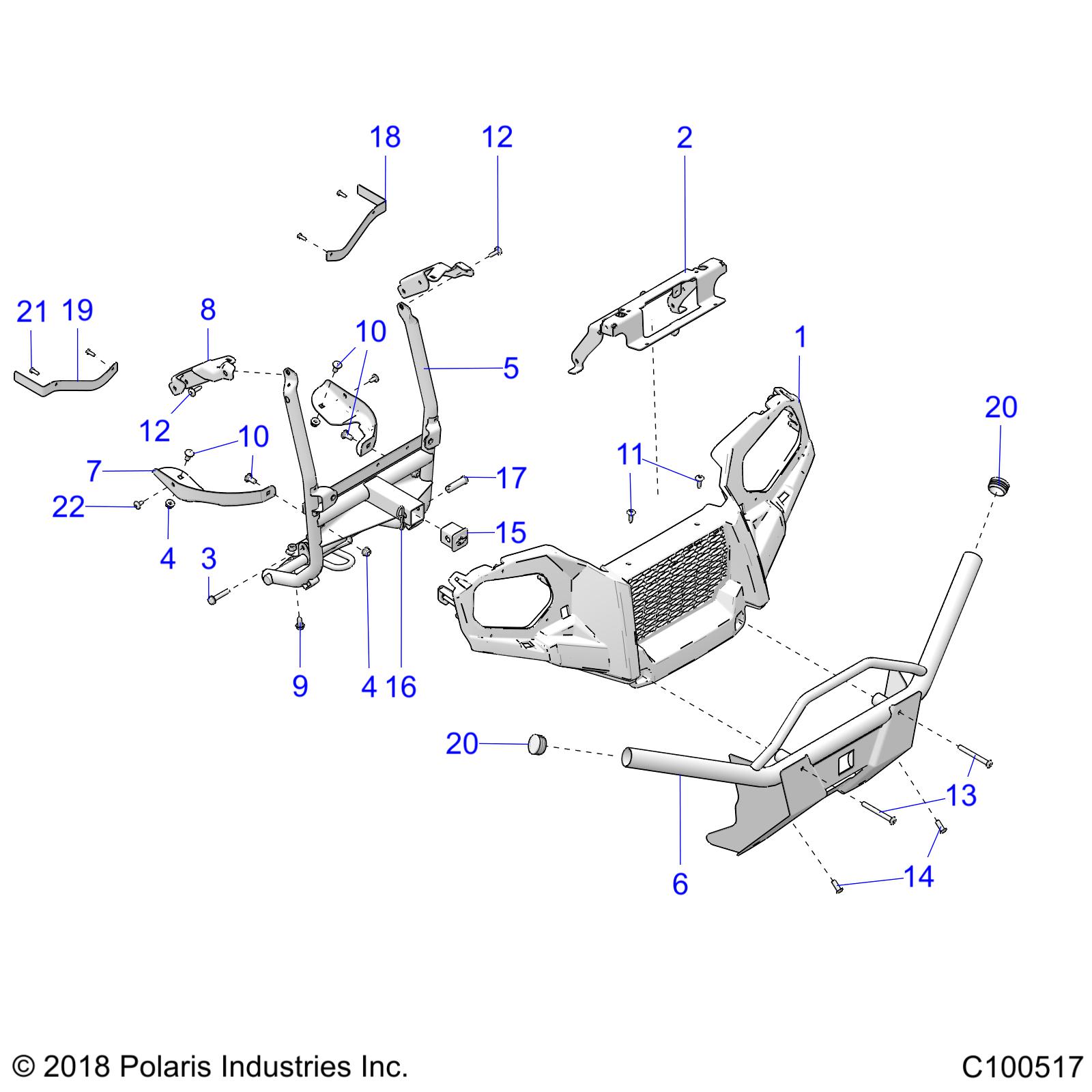 Part Number : 5263043-067 SUPPORT FASCIA BRACKET UPPER L