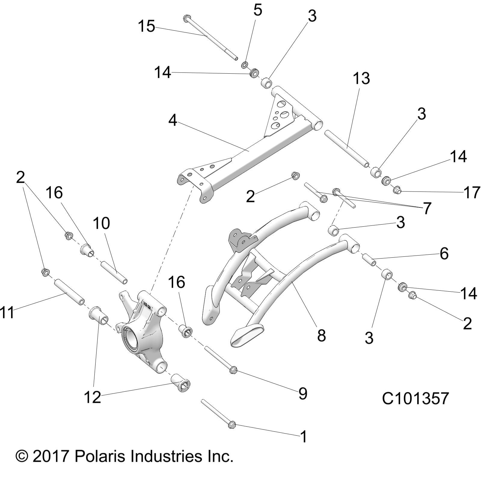 Part Number : 1023460-293 WELD-LCA SEAL REAR RH INDY RED