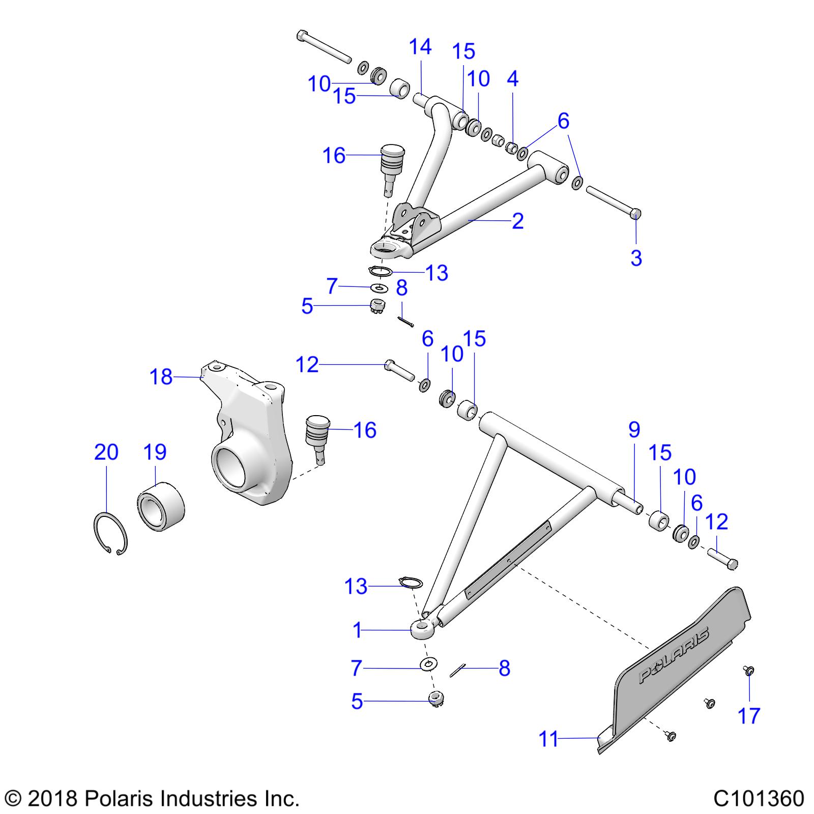 Part Number : 1824882 ASM-STEERING KNUCKLE LH