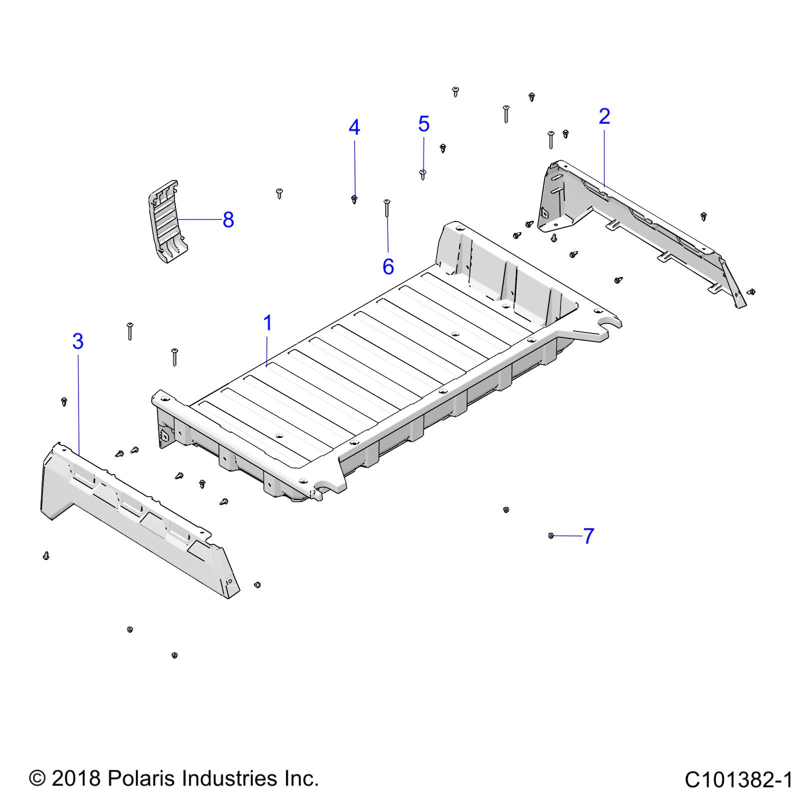 Foto diagrama Polaris que contem a peça 7519650