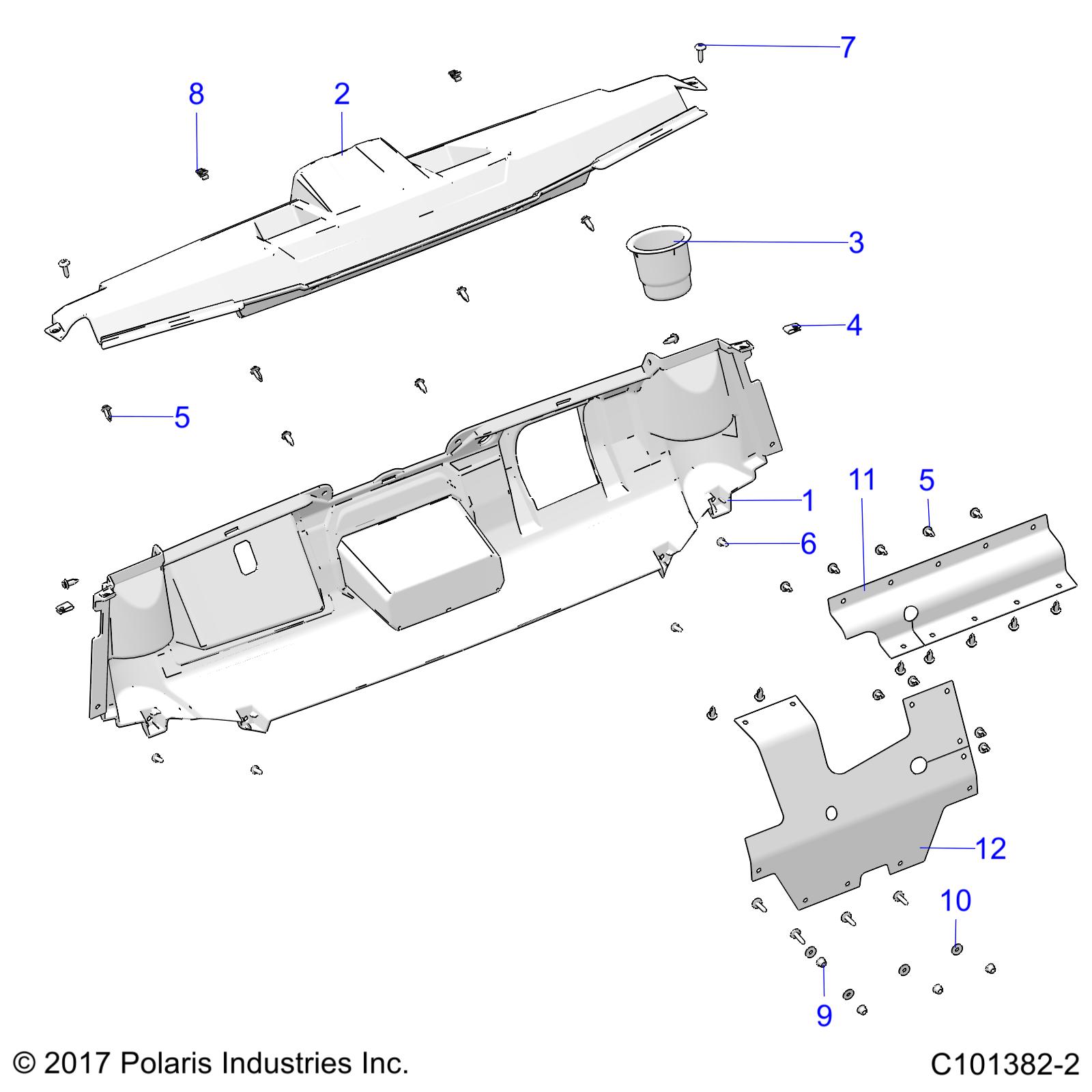 Foto diagrama Polaris que contem a peça 7519806