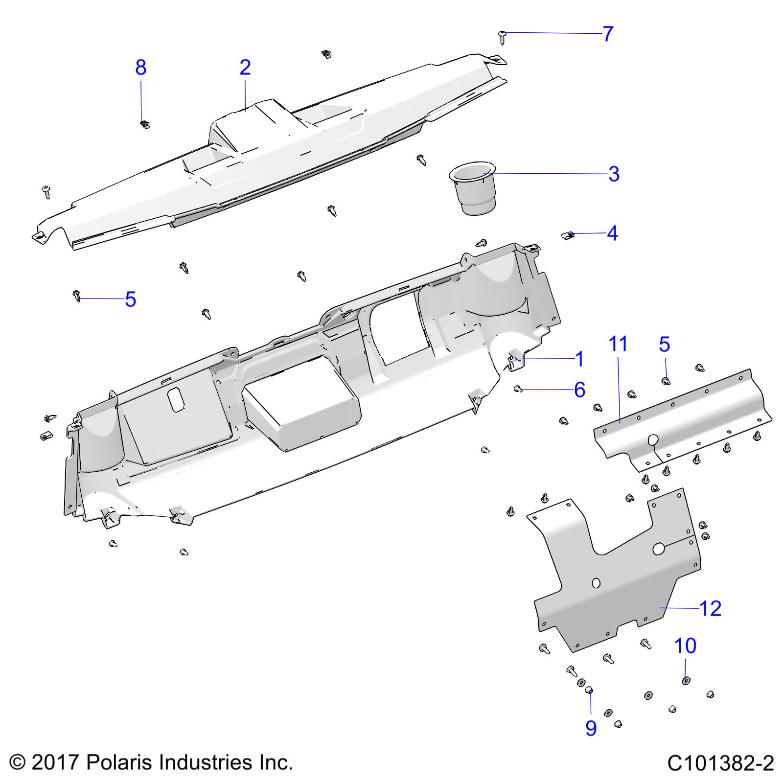 Foto diagrama Polaris que contem a peça 7547674