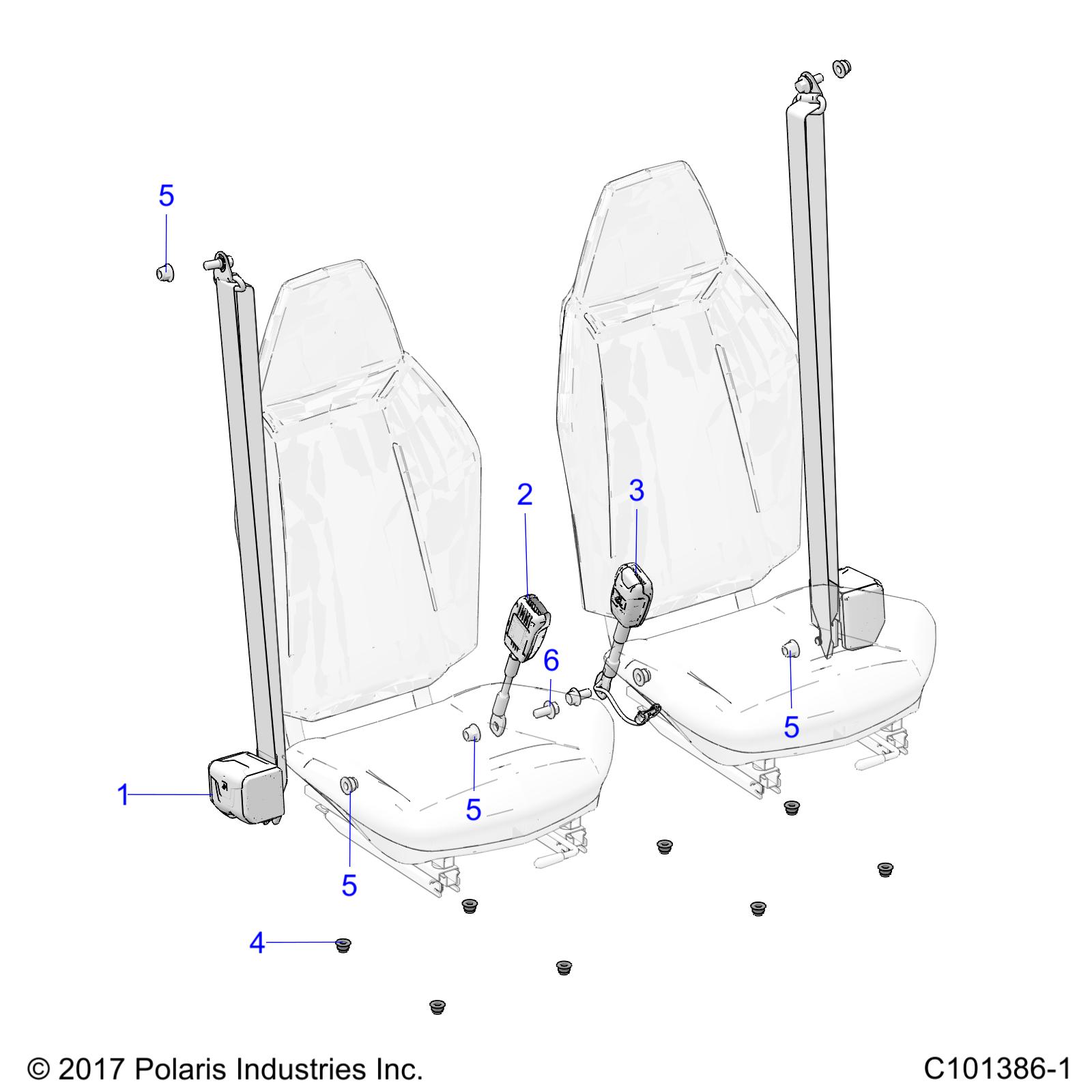 Foto diagrama Polaris que contem a peça 7547441