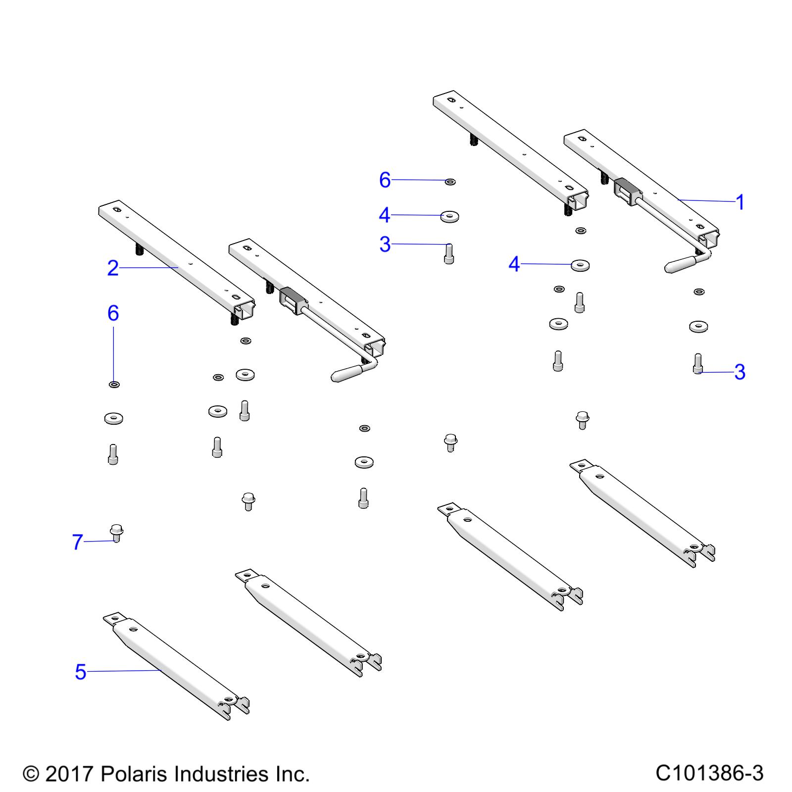Foto diagrama Polaris que contem a peça 7518695