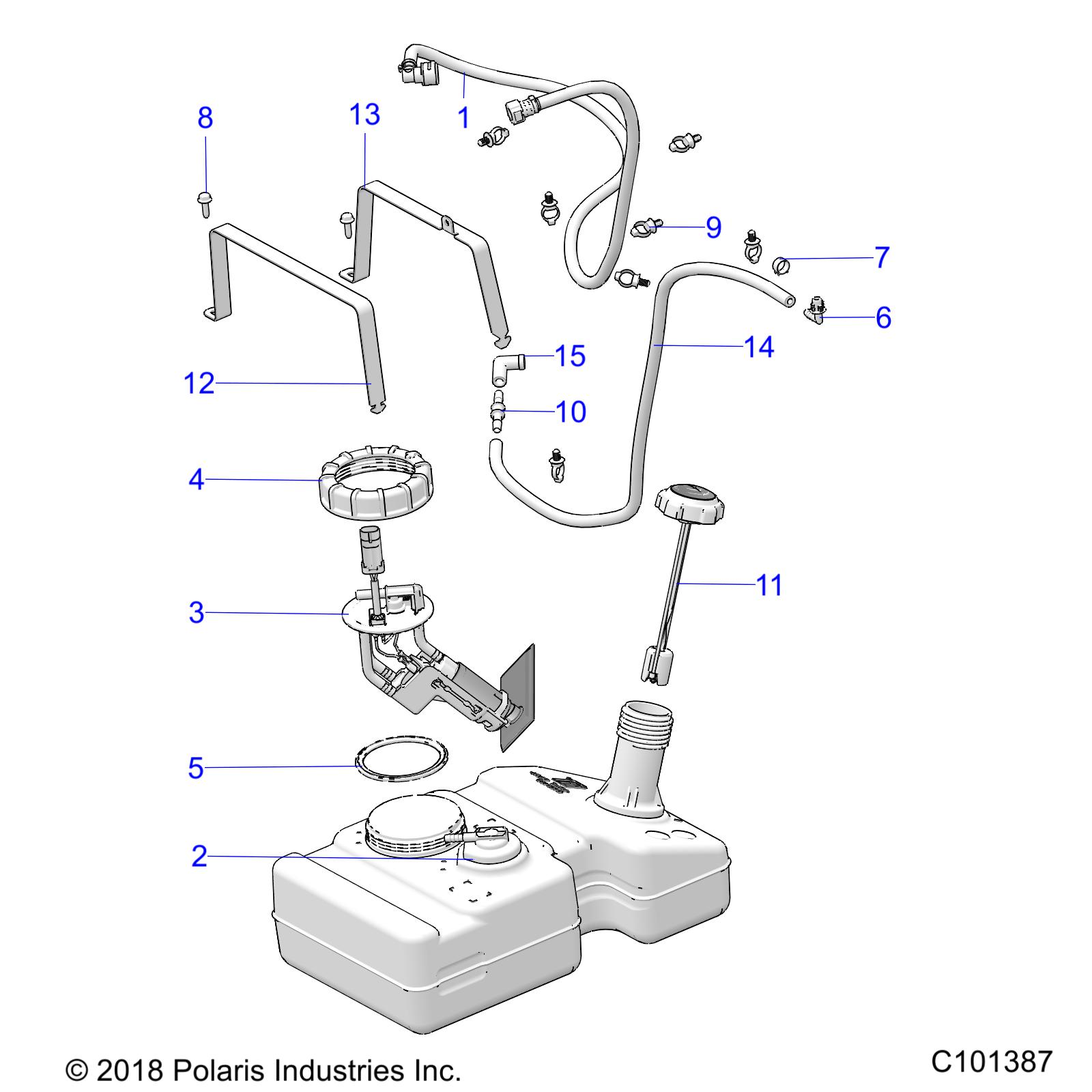 Foto diagrama Polaris que contem a peça 5413451