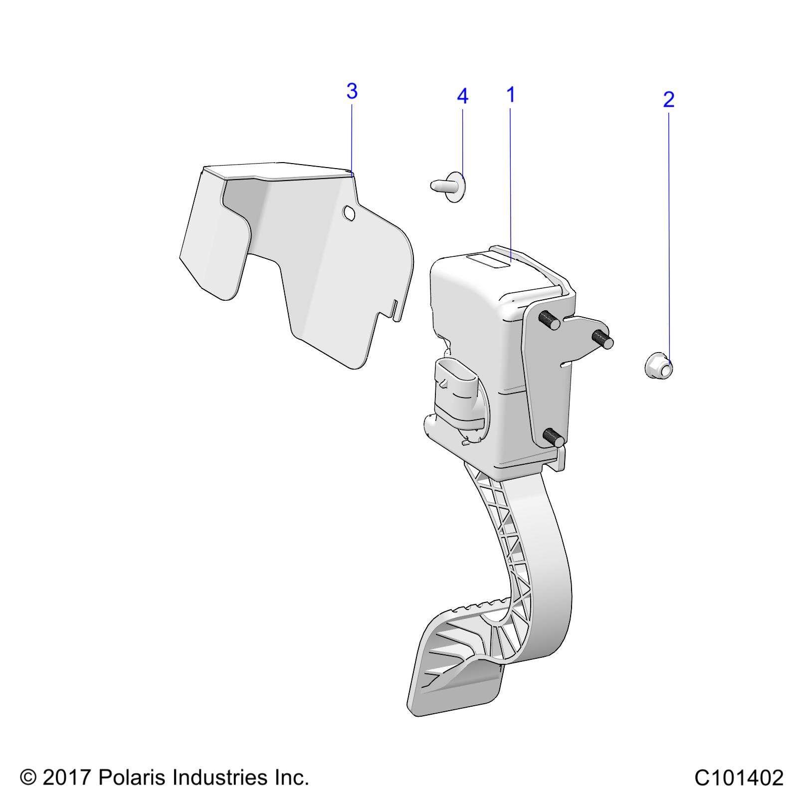 Foto diagrama Polaris que contem a peça 7519092