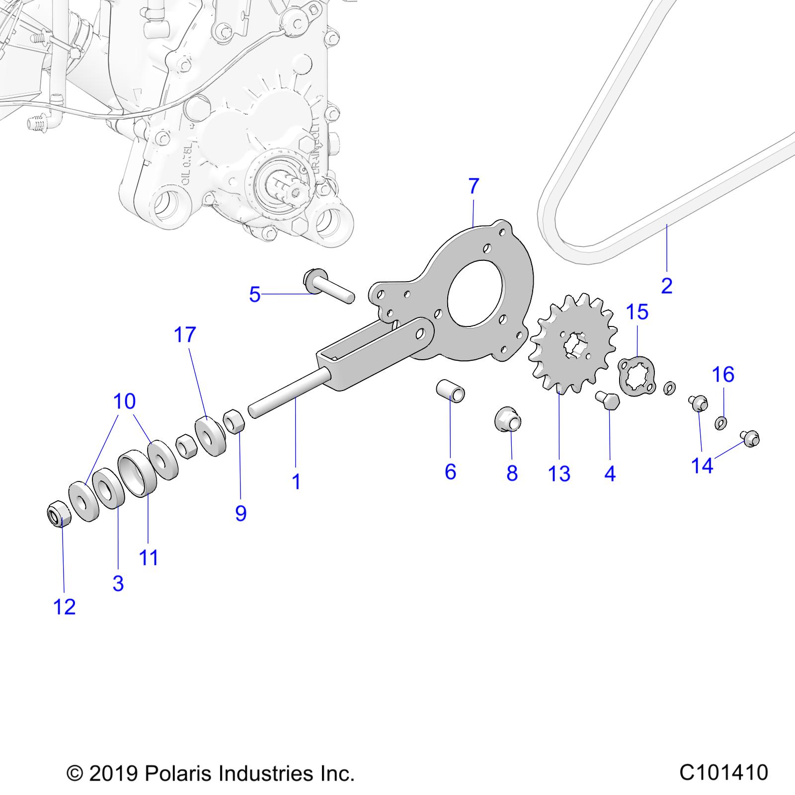 Foto diagrama Polaris que contem a peça 7517257