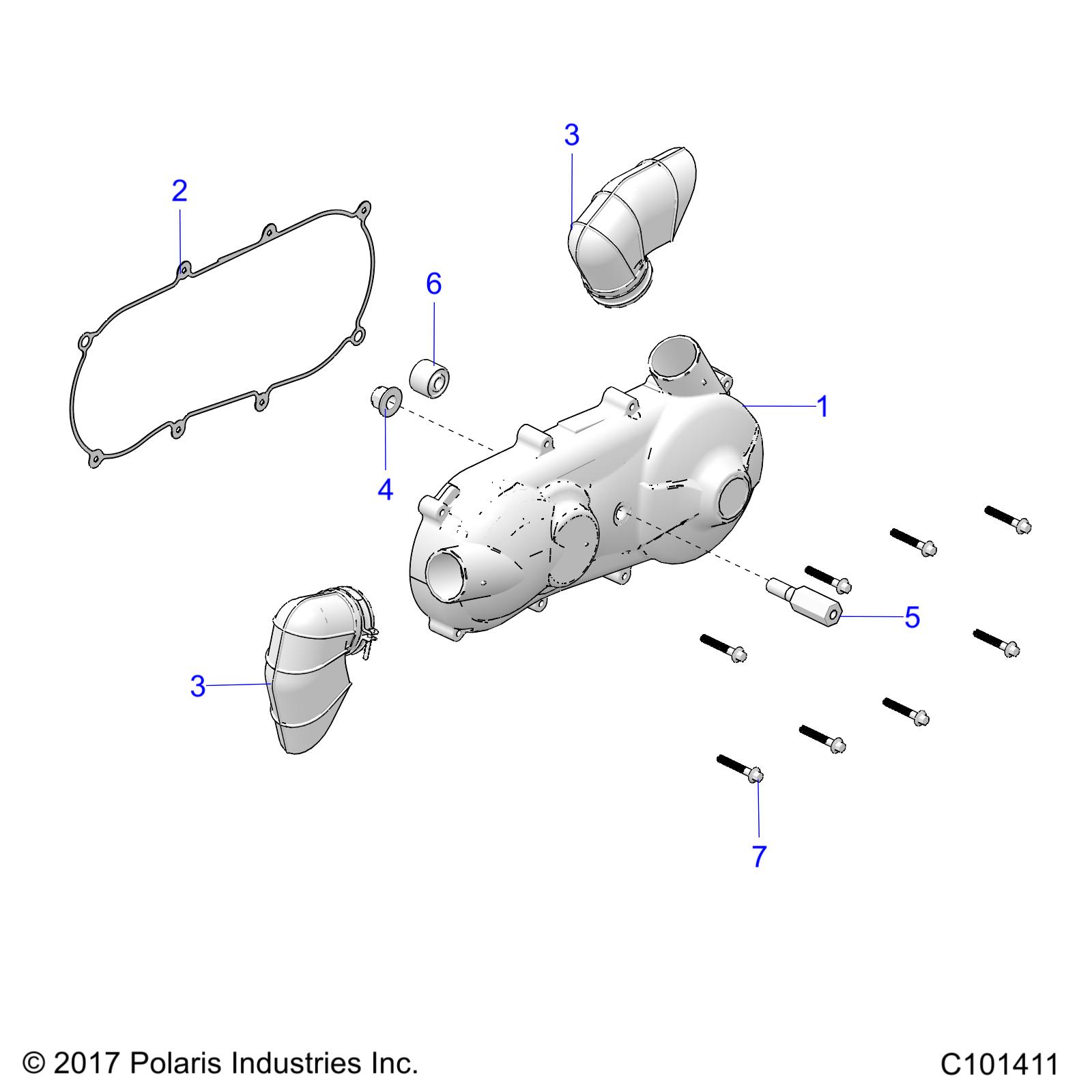 Foto diagrama Polaris que contem a peça 7547334