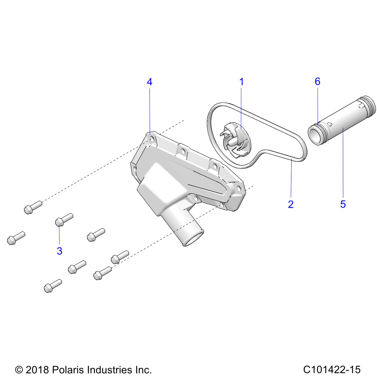 Foto diagrama Polaris que contem a peça 5414000