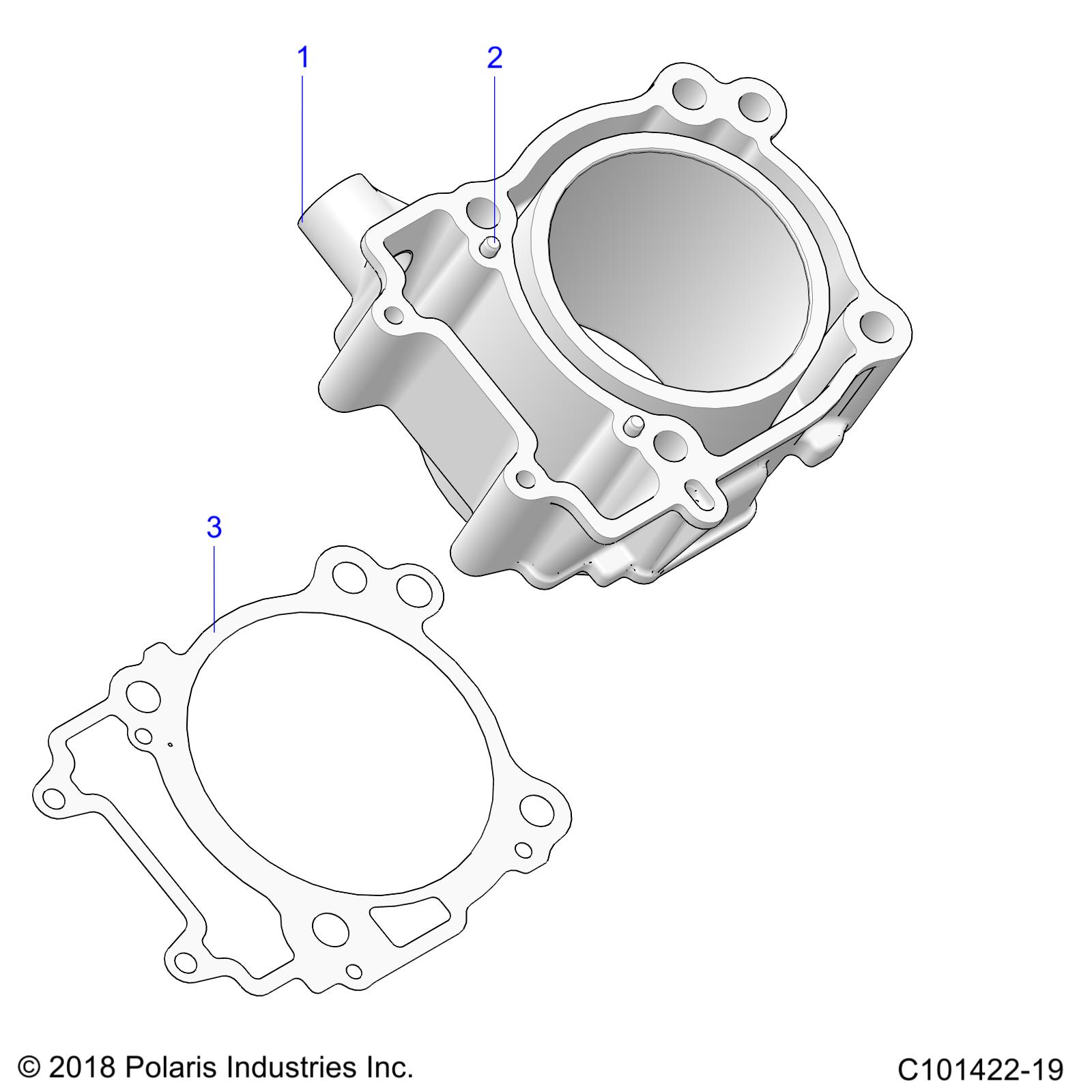 Foto diagrama Polaris que contem a peça 3024041