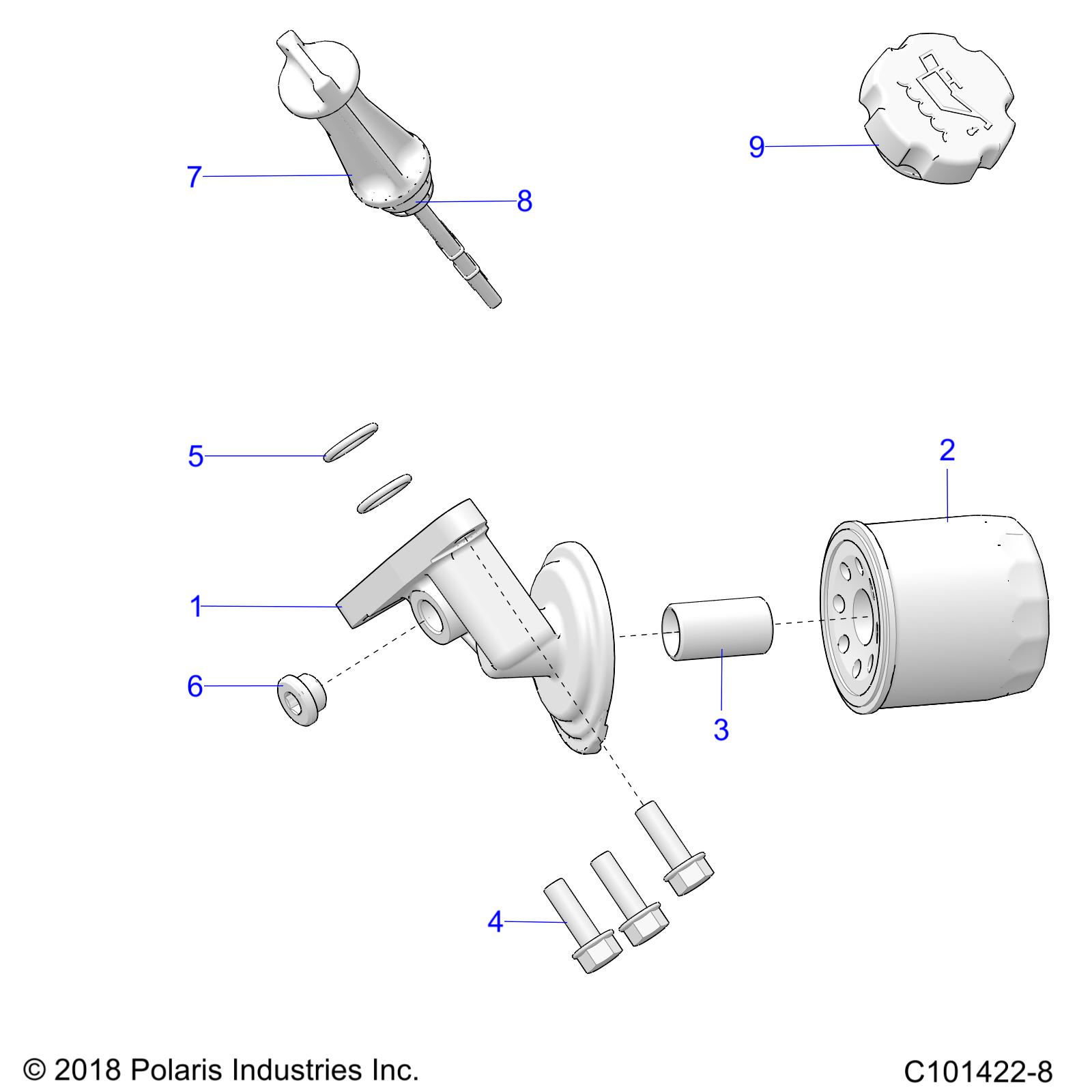 Foto diagrama Polaris que contem a peça 5141520