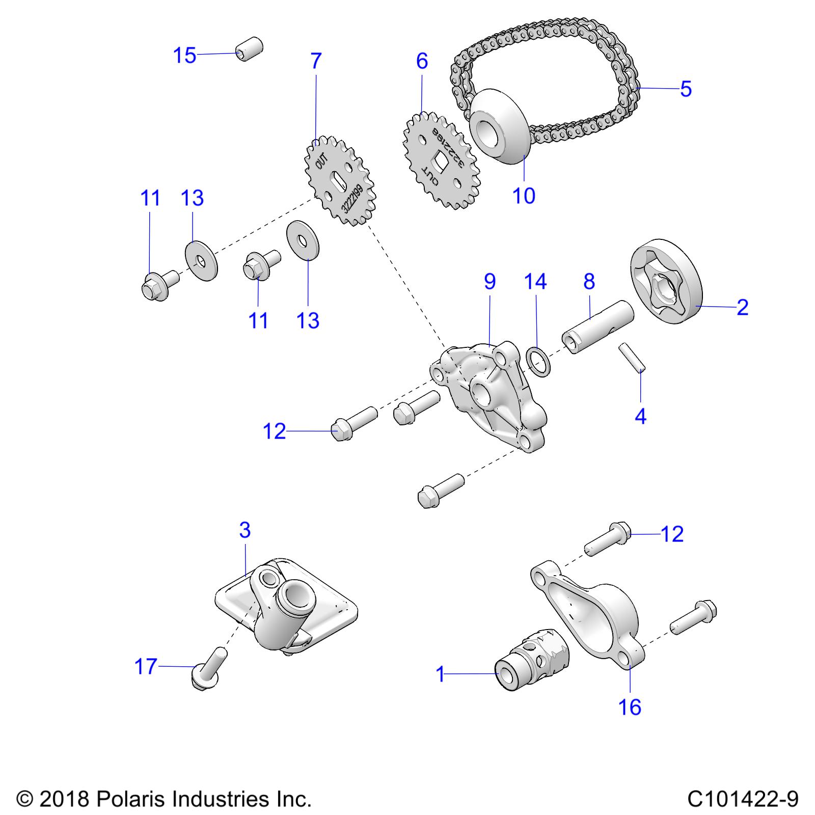 Part Number : 3222216 OIL PUMP DRIVE CHAIN