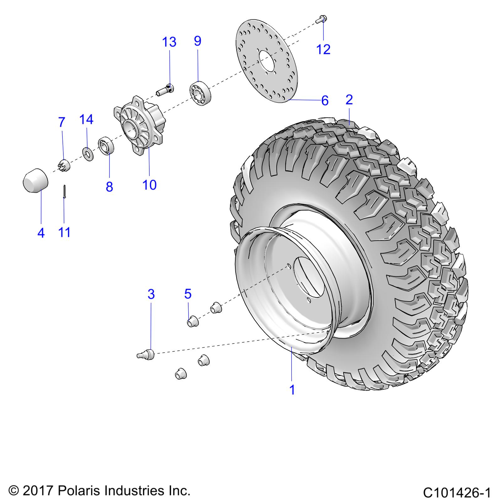 Part Number : 1523018-067 RIM WELD  FRONT  10 X 5.5