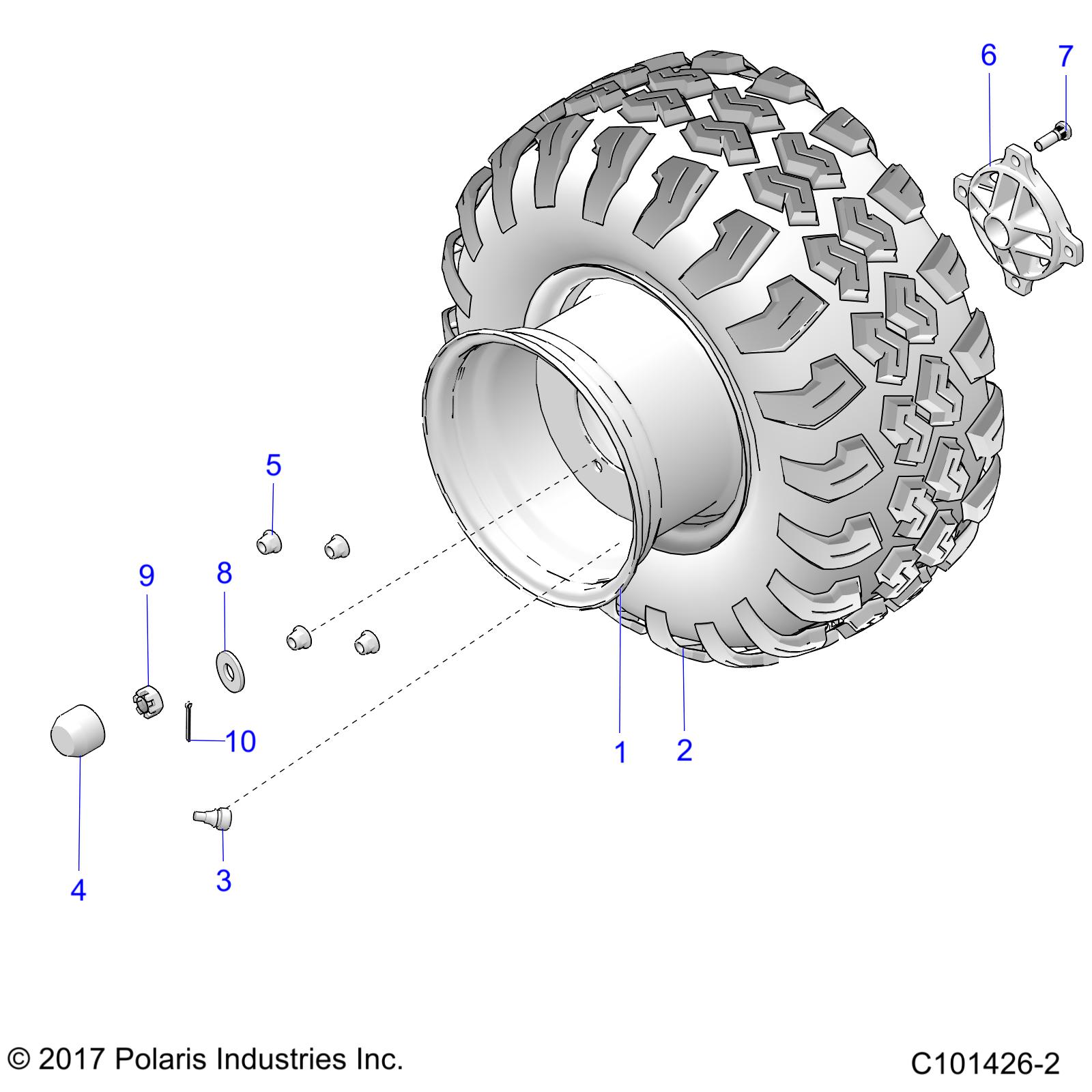 Part Number : 5416088 COVER-FRONT HUB