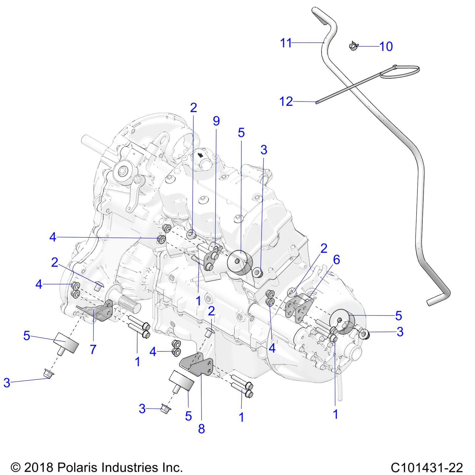 Foto diagrama Polaris que contem a peça 5252091