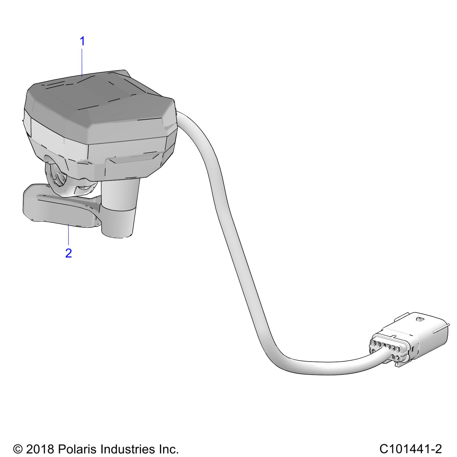 Foto diagrama Polaris que contem a peça 2206602