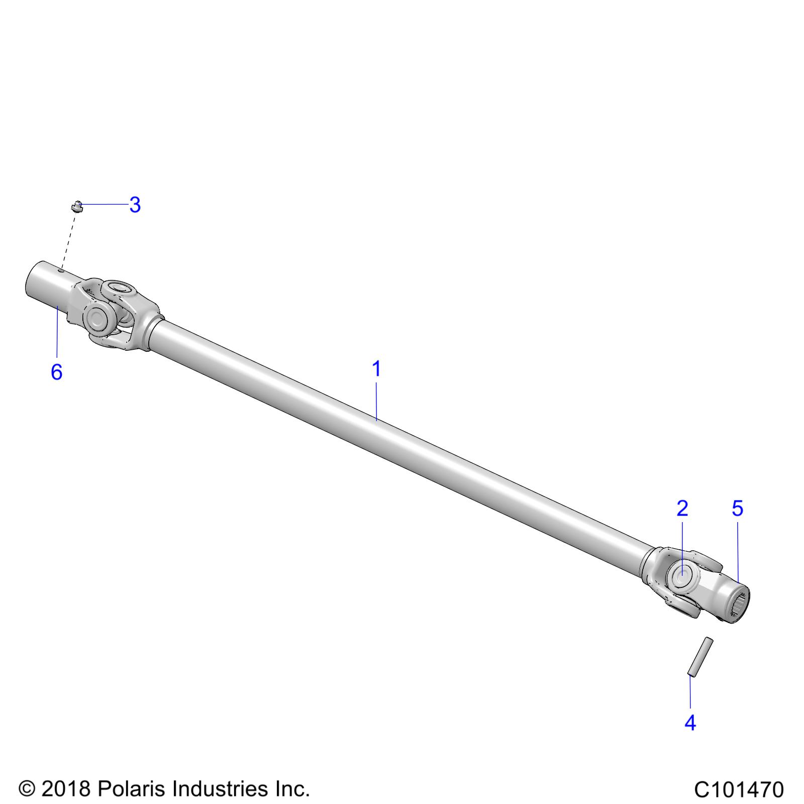 Part Number : 3236739 YOKE-PROPSHAFT REAR