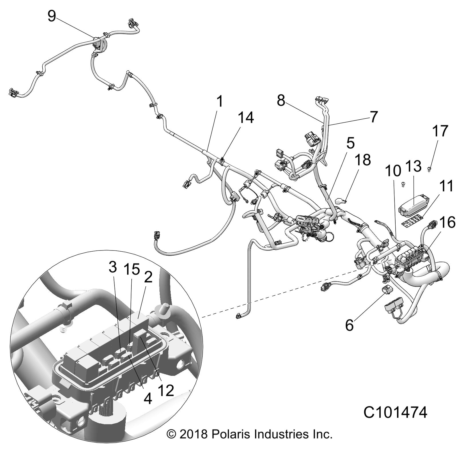 Part Number : 2414455 HARNESS-MAIN SPXP ETC