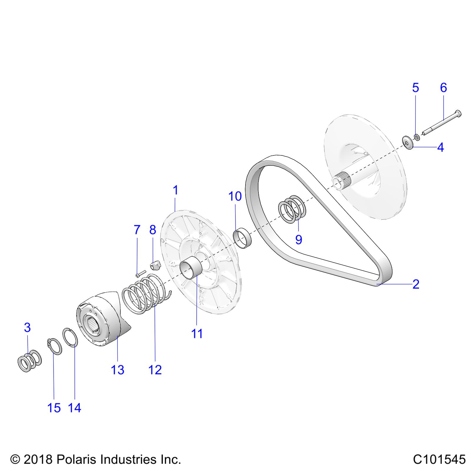 Foto diagrama Polaris que contem a peça 3211113