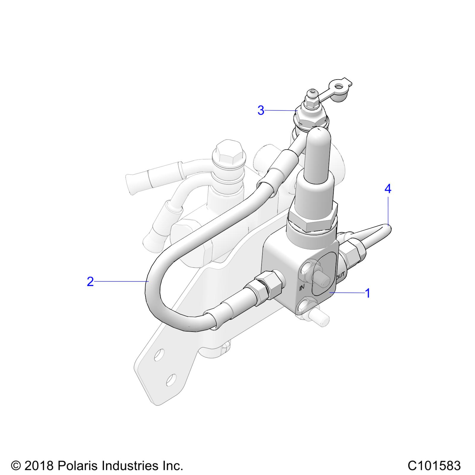 Part Number : 1912204 LINE-BRK REAR SV T 90F 45B 45B