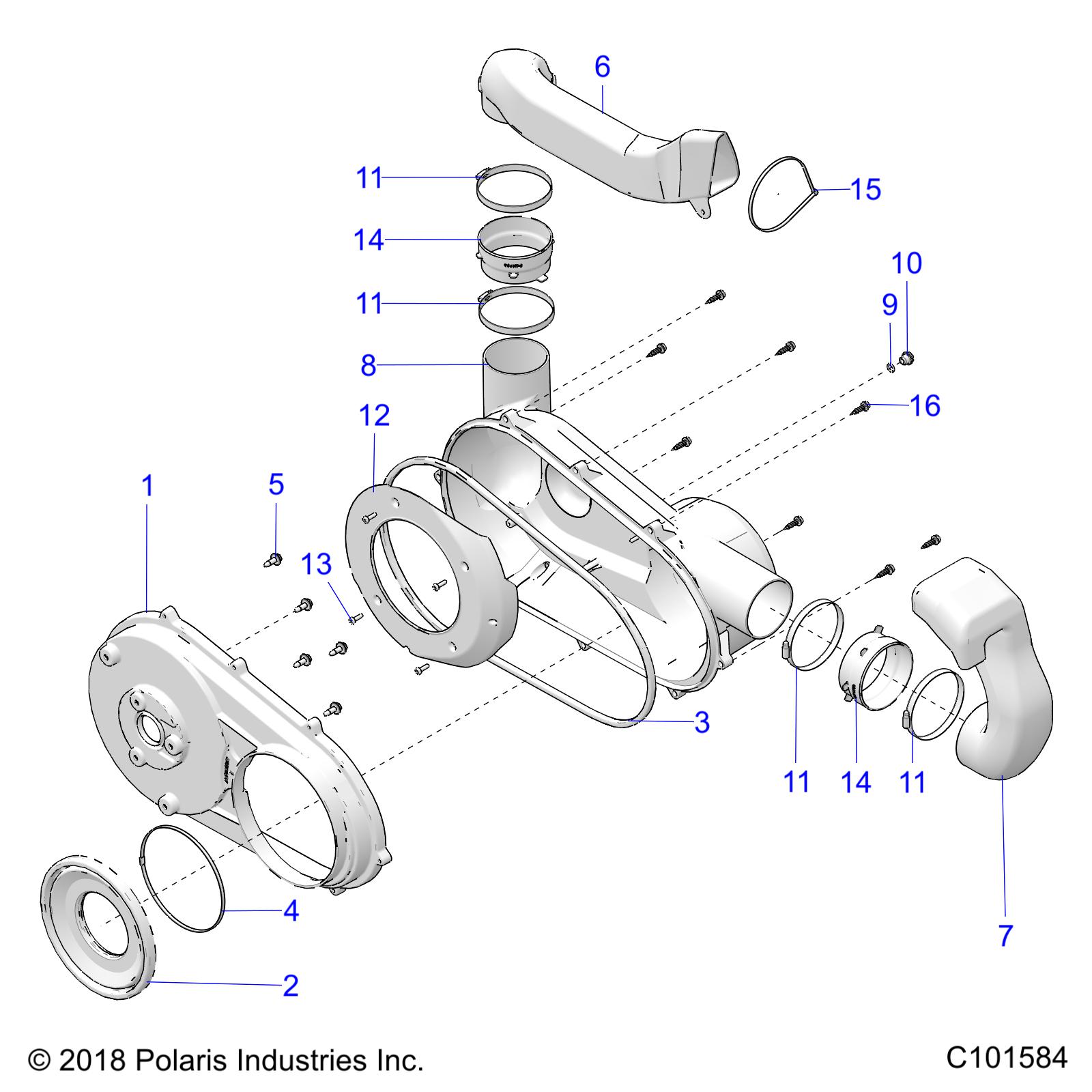 Foto diagrama Polaris que contem a peça 5451354