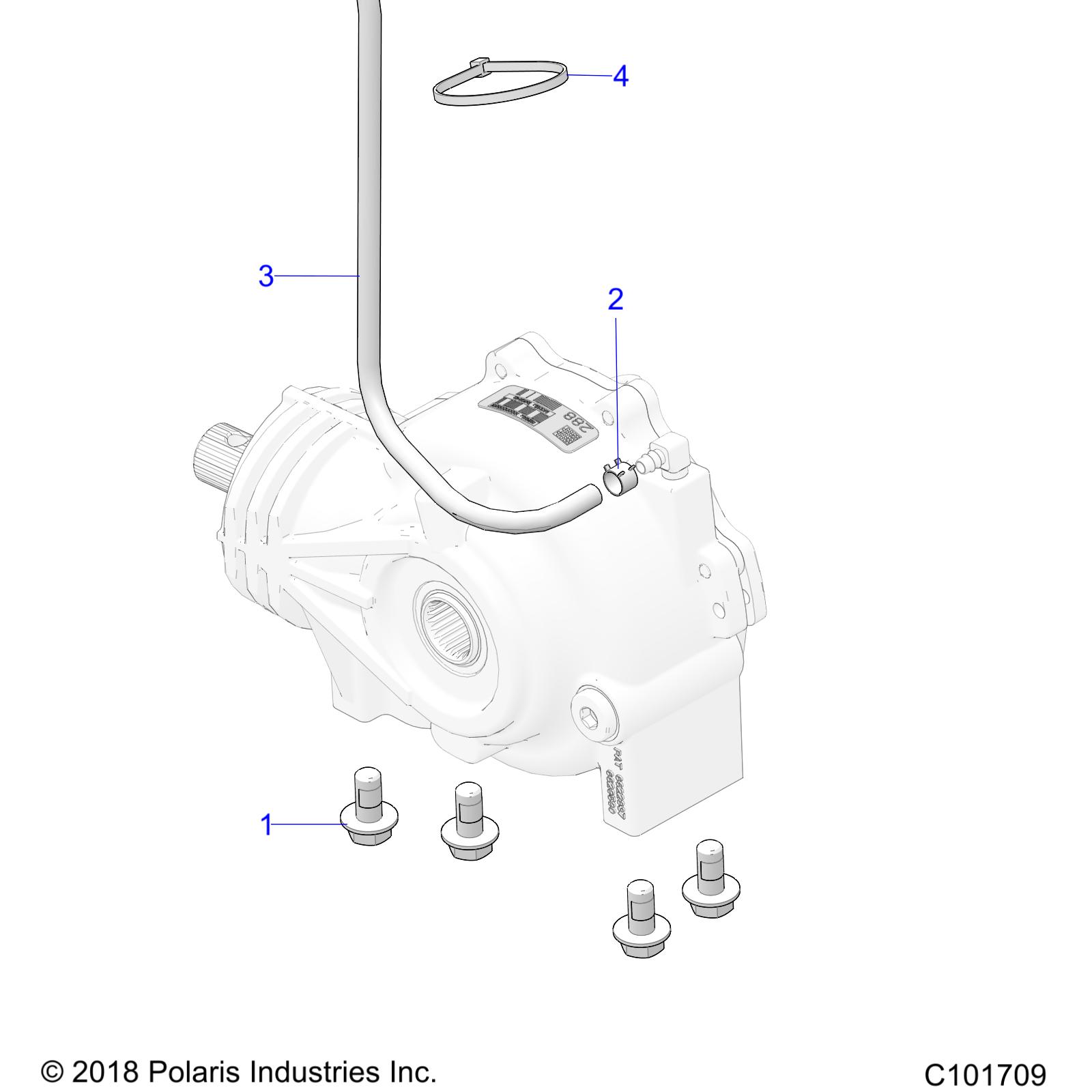 Foto diagrama Polaris que contem a peça 8450153-104