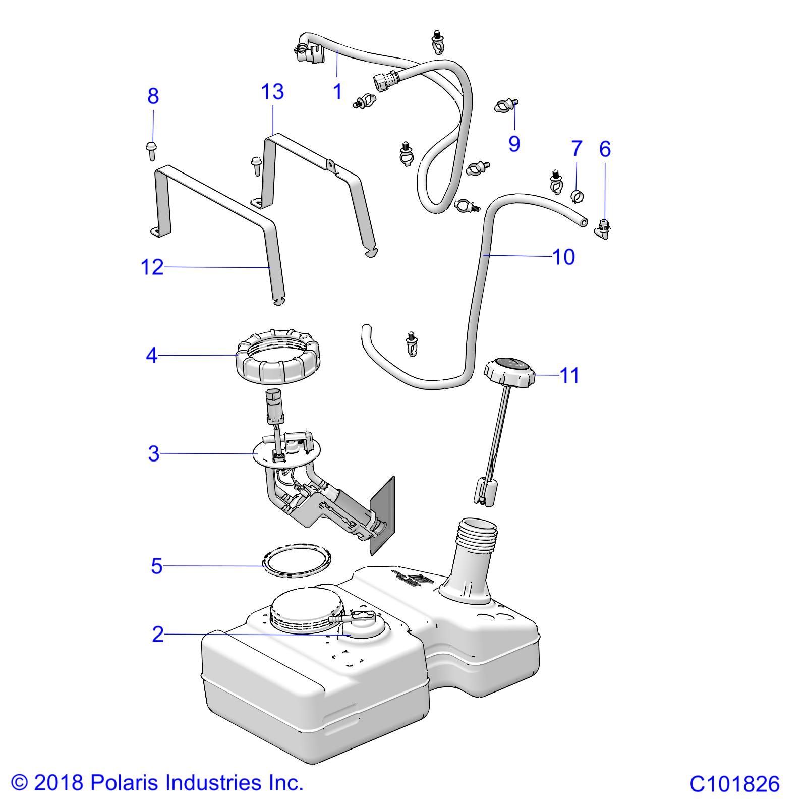 Part Number : 2522144 ASM-VENT LN TANK TO FRAME AR