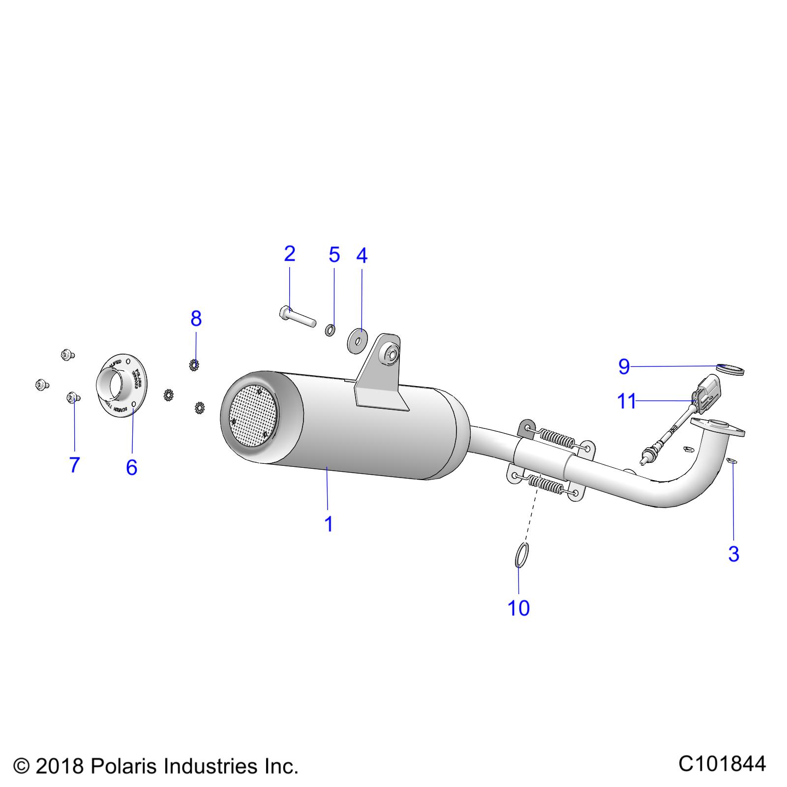 Foto diagrama Polaris que contem a peça 4013979