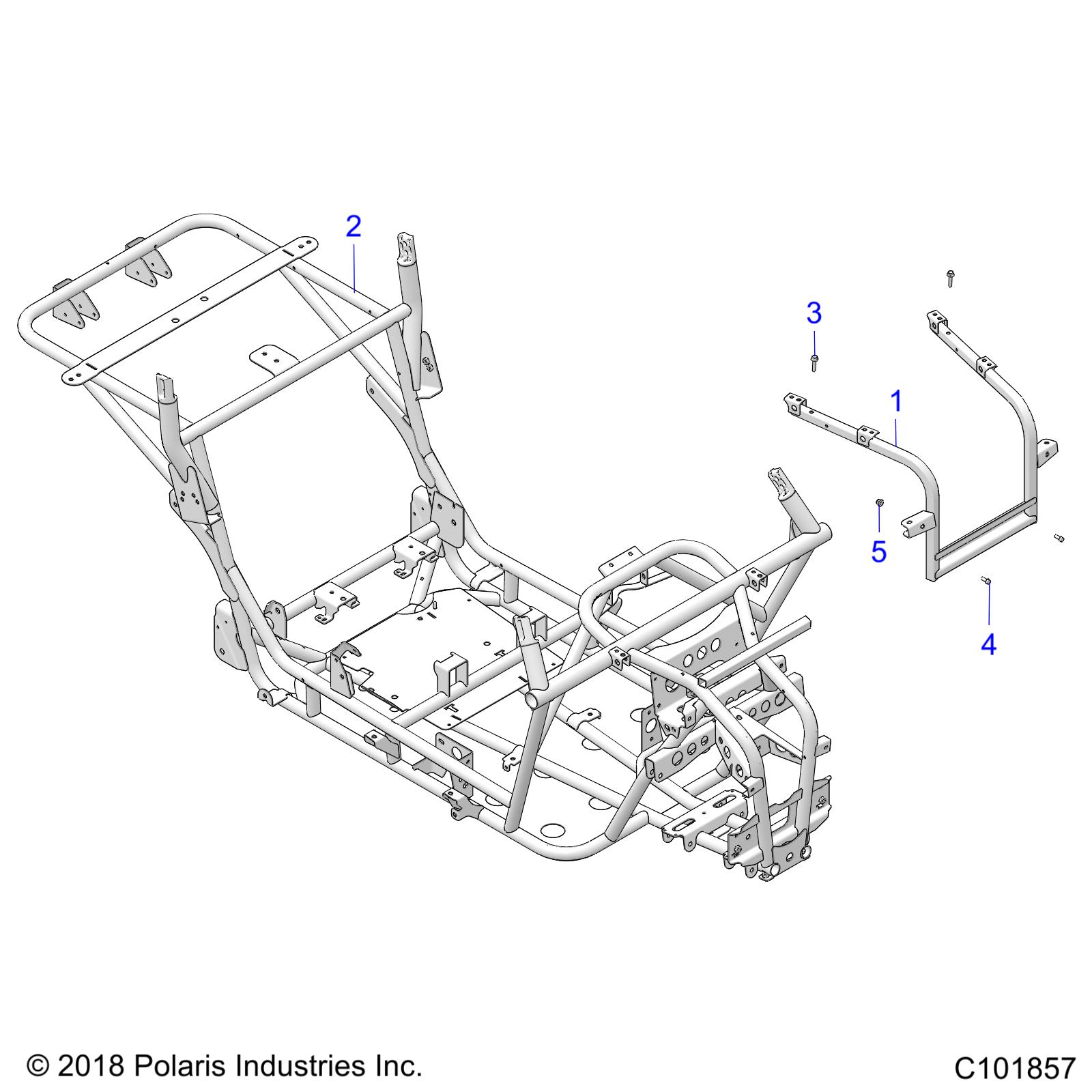 Part Number : 1024160-458 WELD-MAINFRAME AR BLK